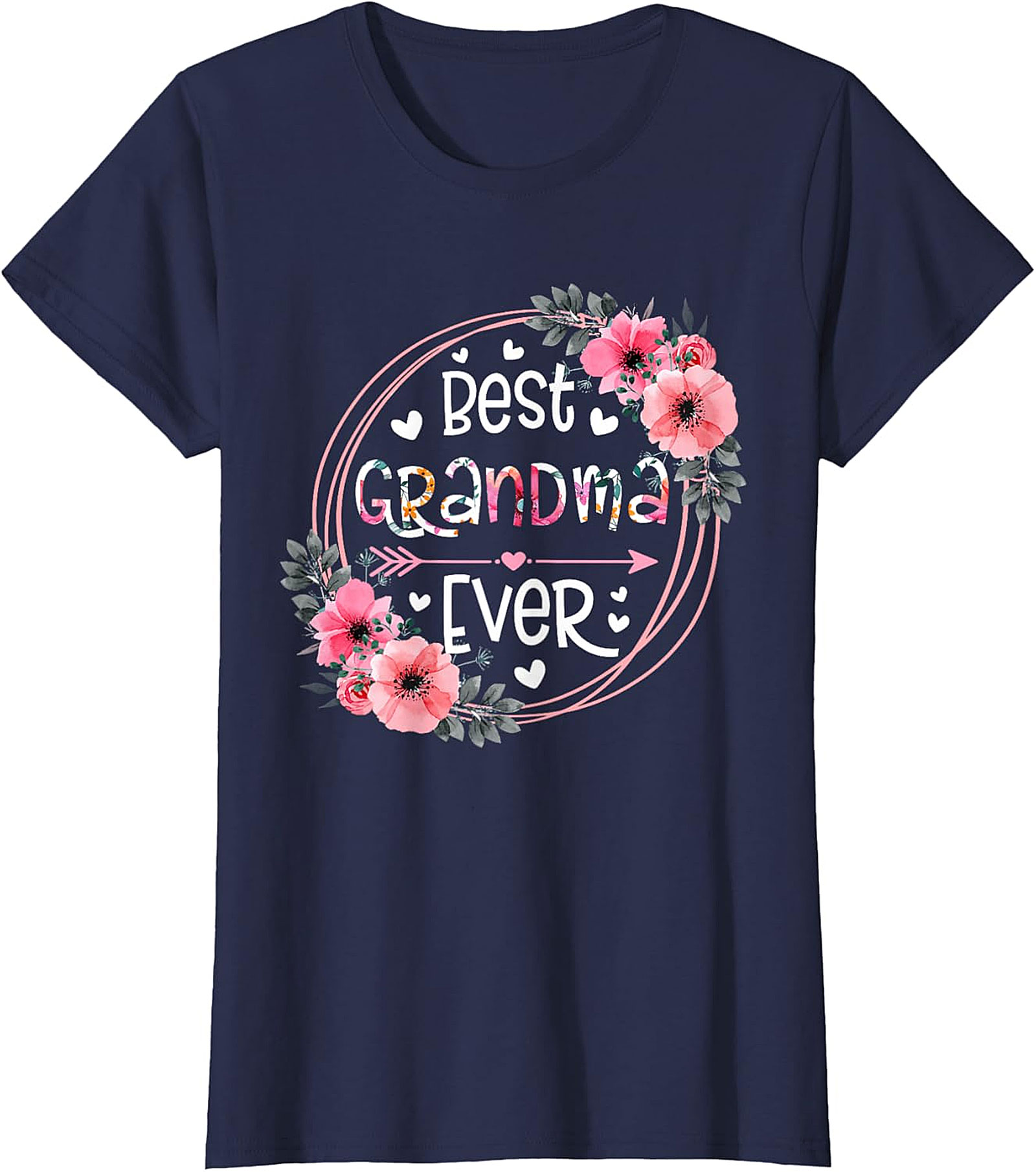  Best Grandma Ever Floral T-shirt | Soft Cotton Graphic Tee
