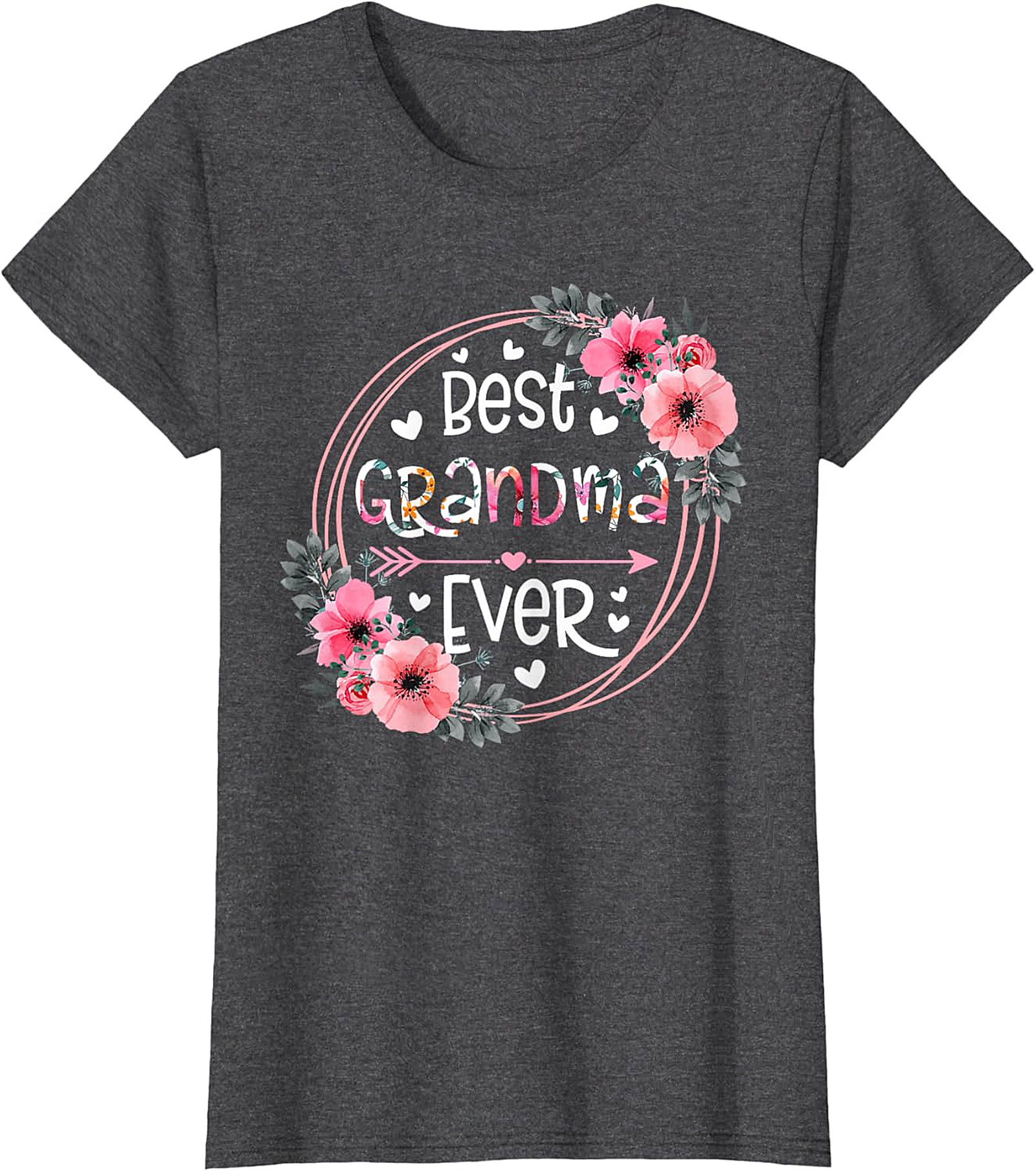  Best Grandma Ever Floral T-shirt | Soft Cotton Graphic Tee