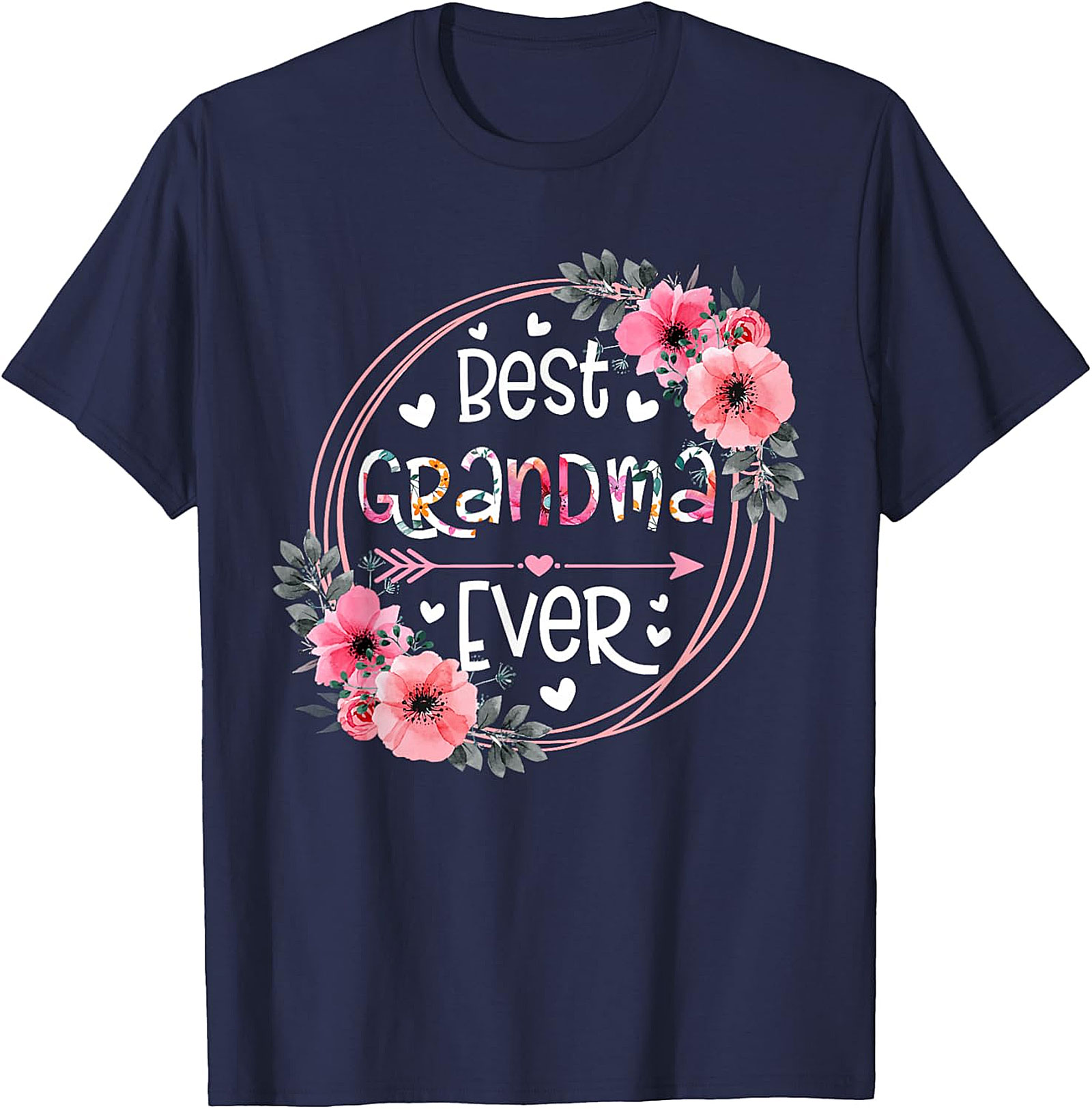  Best Grandma Ever Floral T-shirt | Soft Cotton Graphic Tee