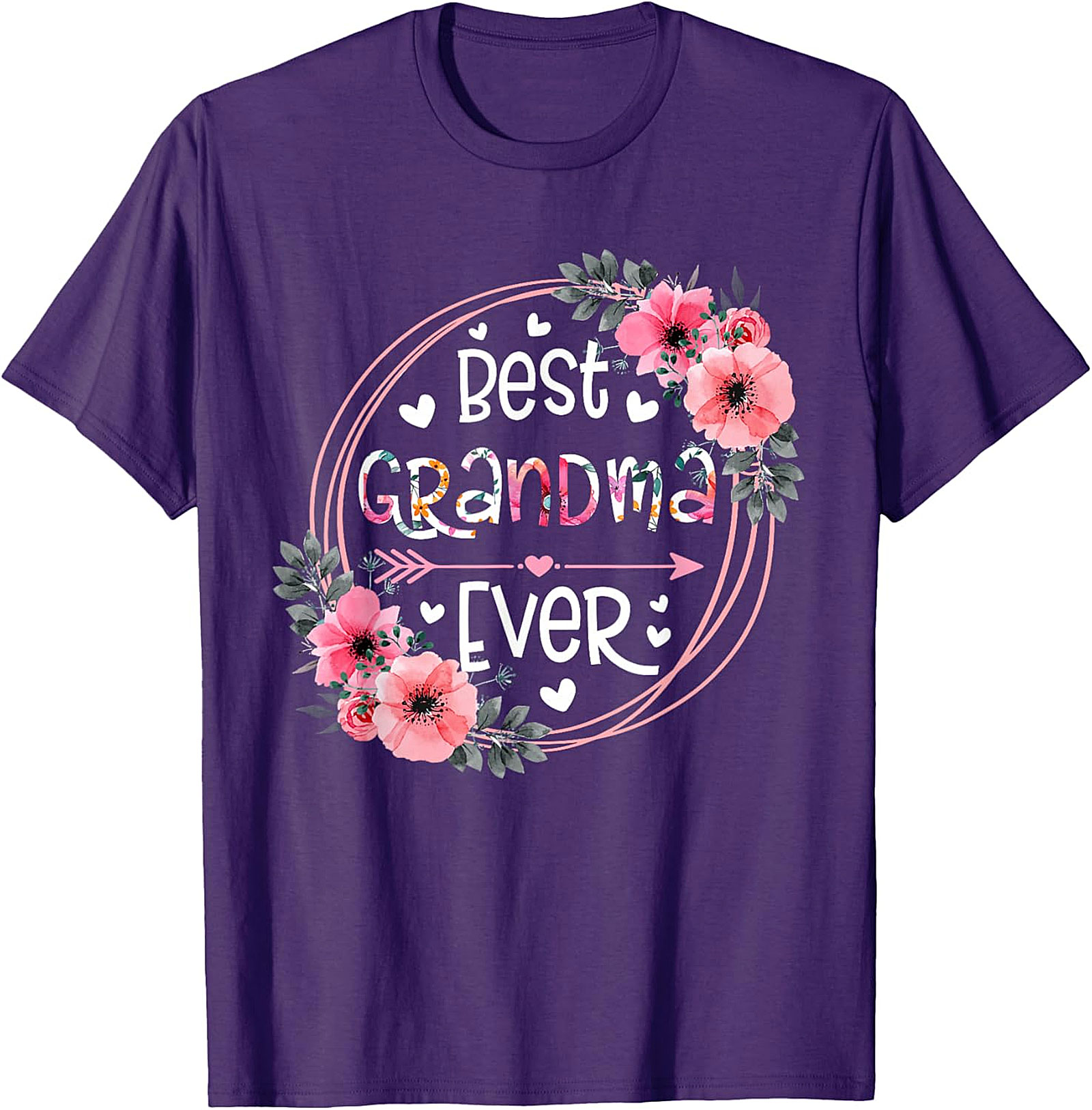  Best Grandma Ever Floral T-shirt | Soft Cotton Graphic Tee