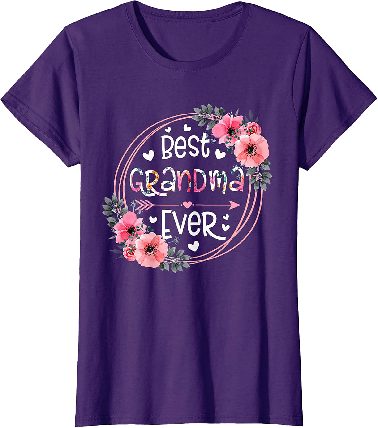  Best Grandma Ever Floral T-shirt | Soft Cotton Graphic Tee