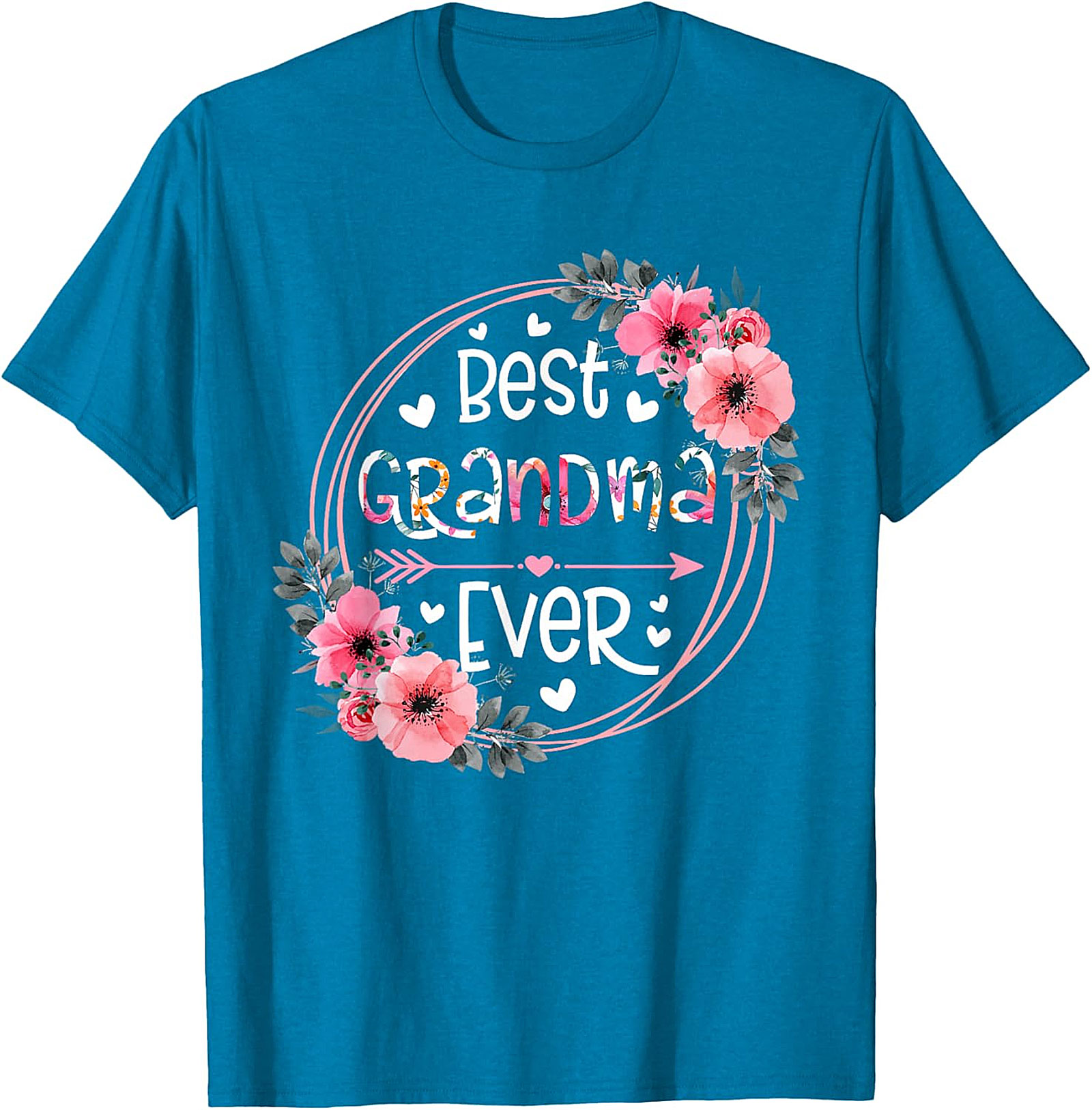  Best Grandma Ever Floral T-shirt | Soft Cotton Graphic Tee