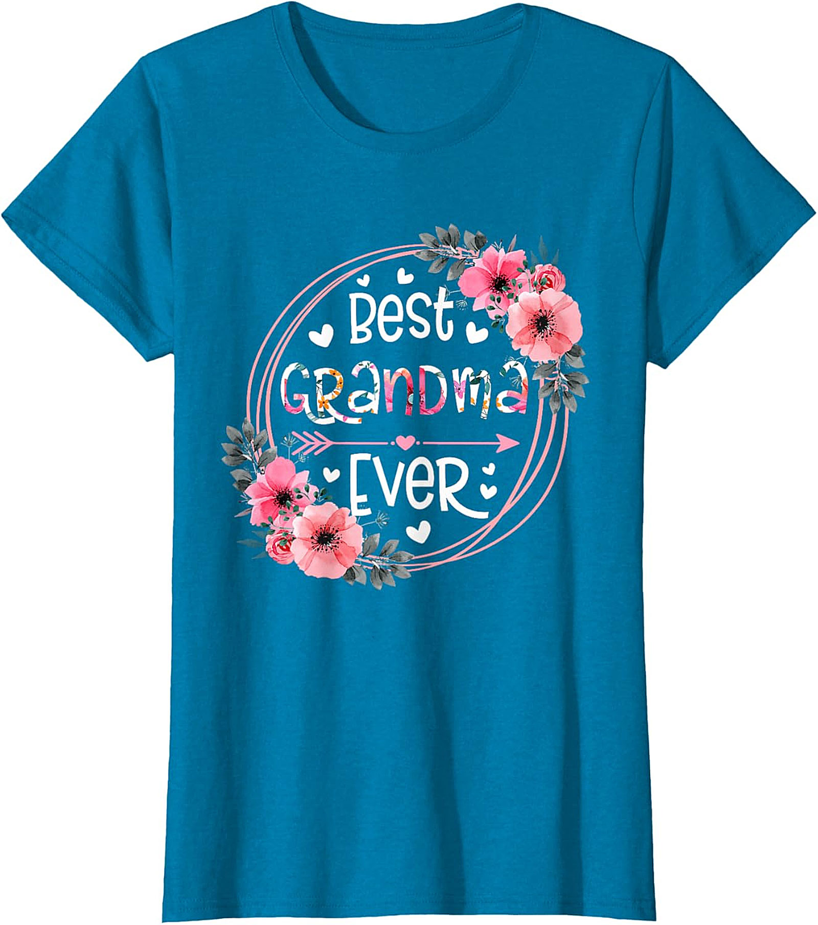  Best Grandma Ever Floral T-shirt | Soft Cotton Graphic Tee