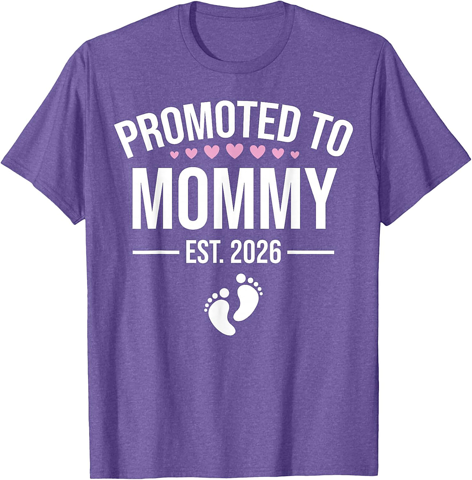  Promoted to Mommy Est. 2026 T-Shirt New Mom Gift Idea