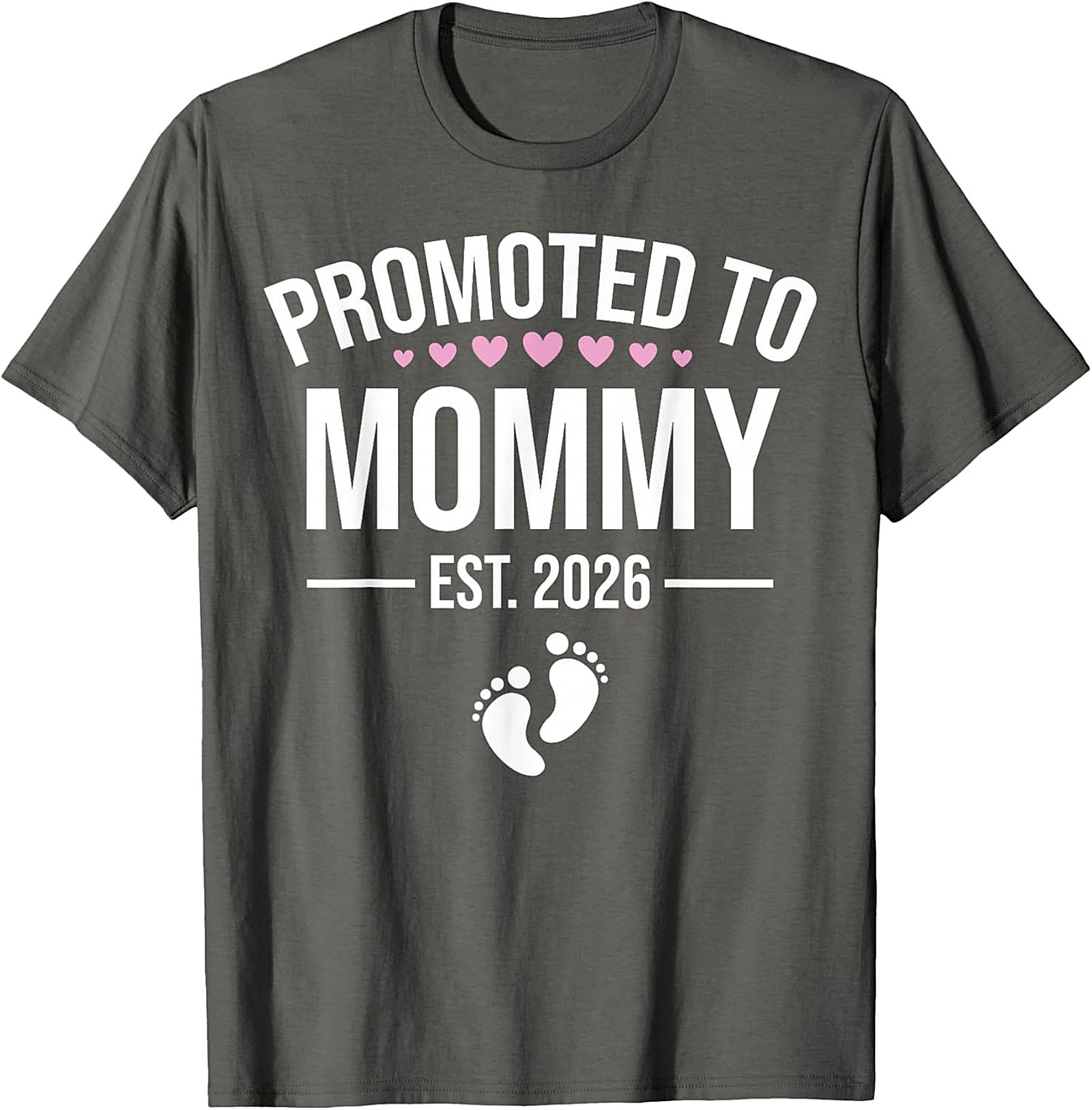  Promoted to Mommy Est. 2026 T-Shirt New Mom Gift Idea