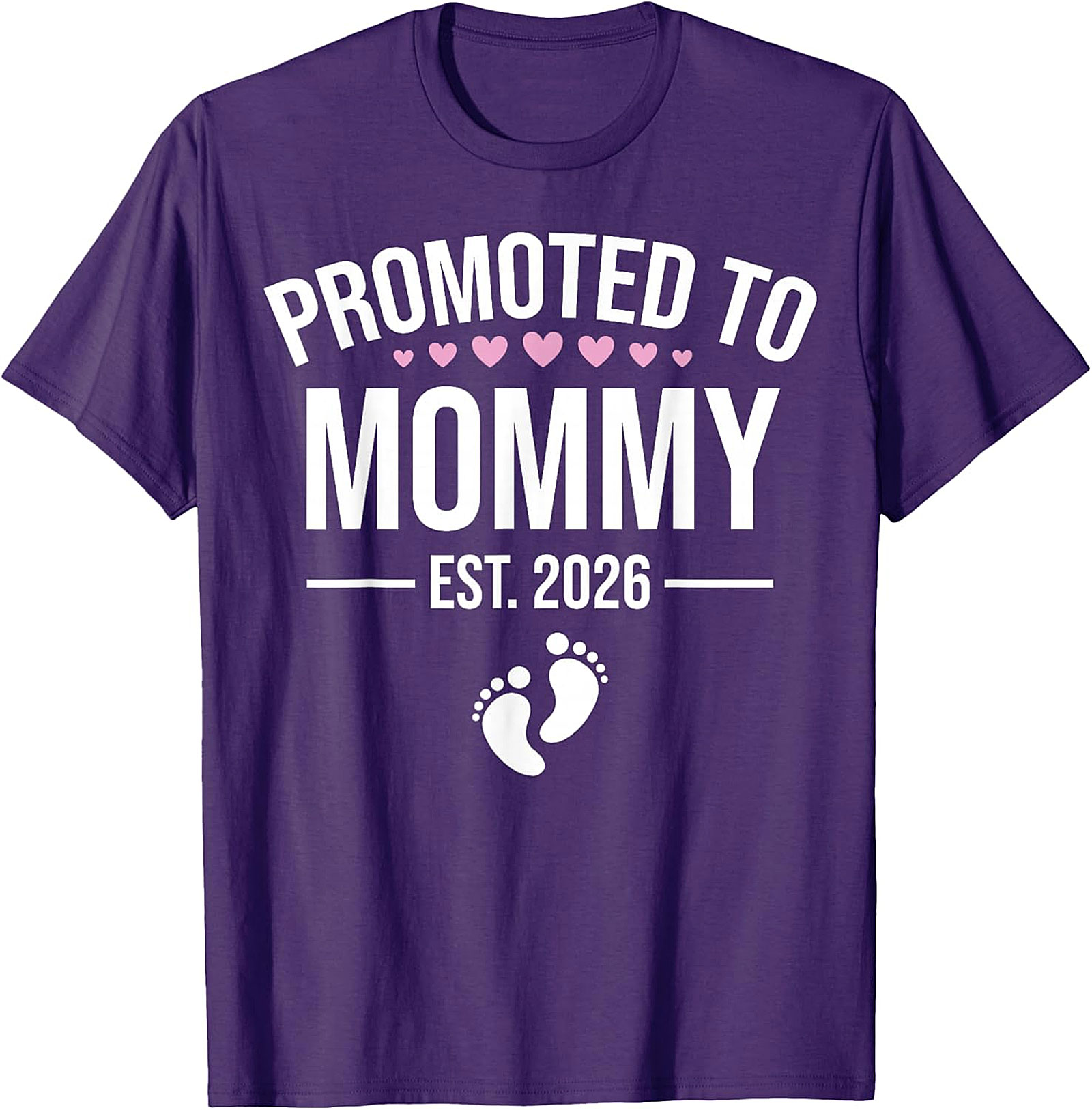  Promoted to Mommy Est. 2026 T-Shirt New Mom Gift Idea