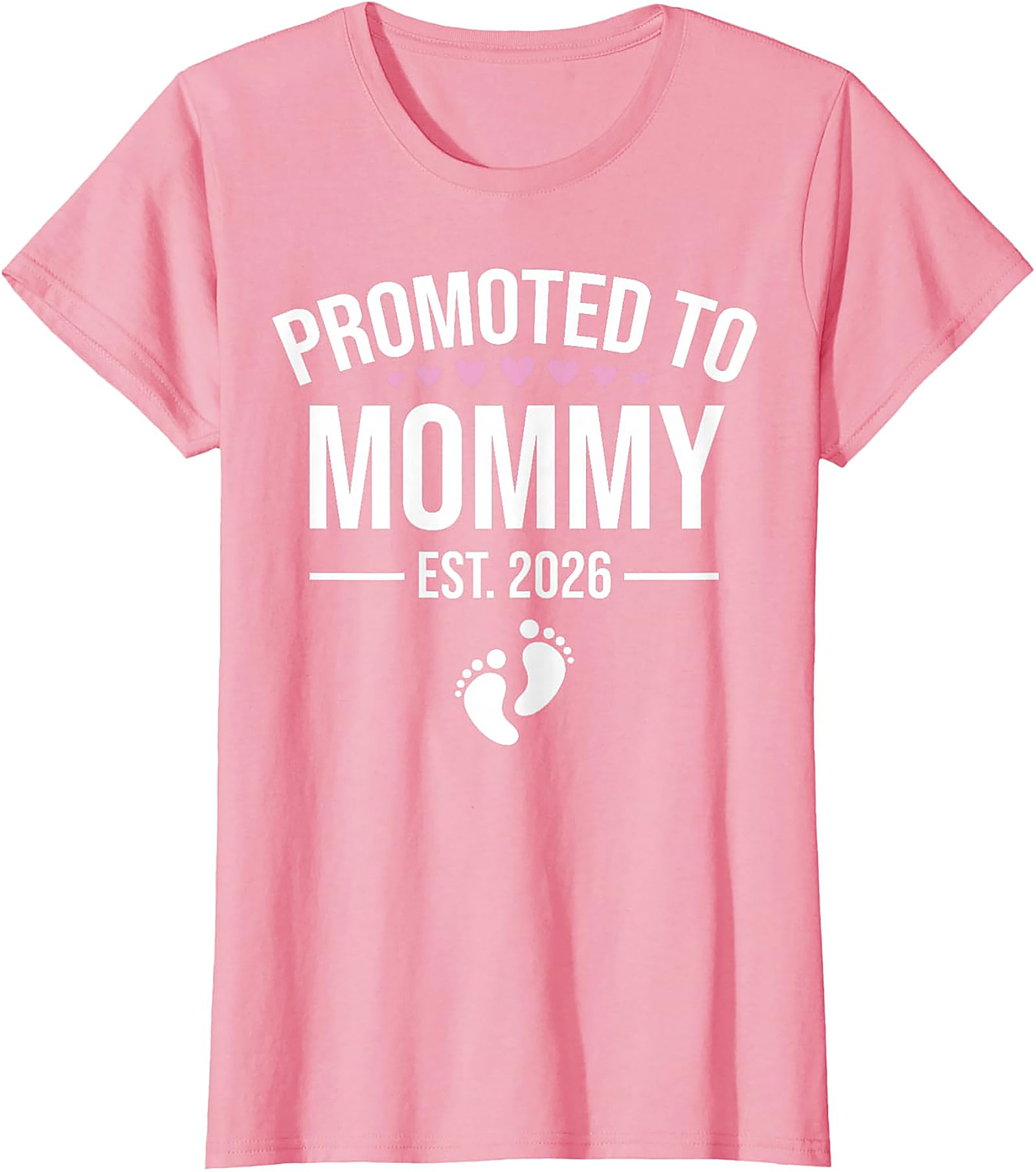  Promoted to Mommy Est. 2026 T-Shirt New Mom Gift Idea