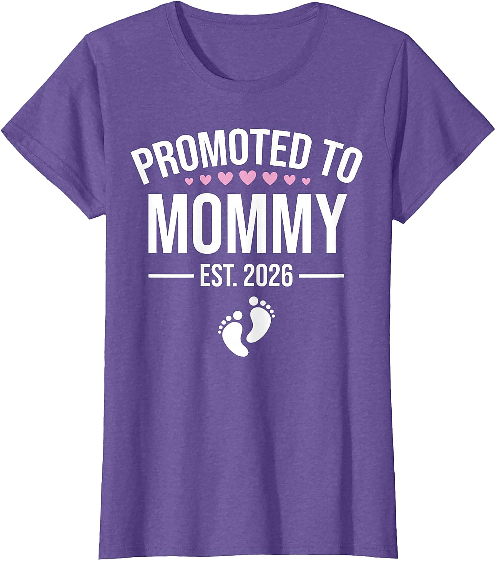  Promoted to Mommy Est. 2026 T-Shirt New Mom Gift Idea