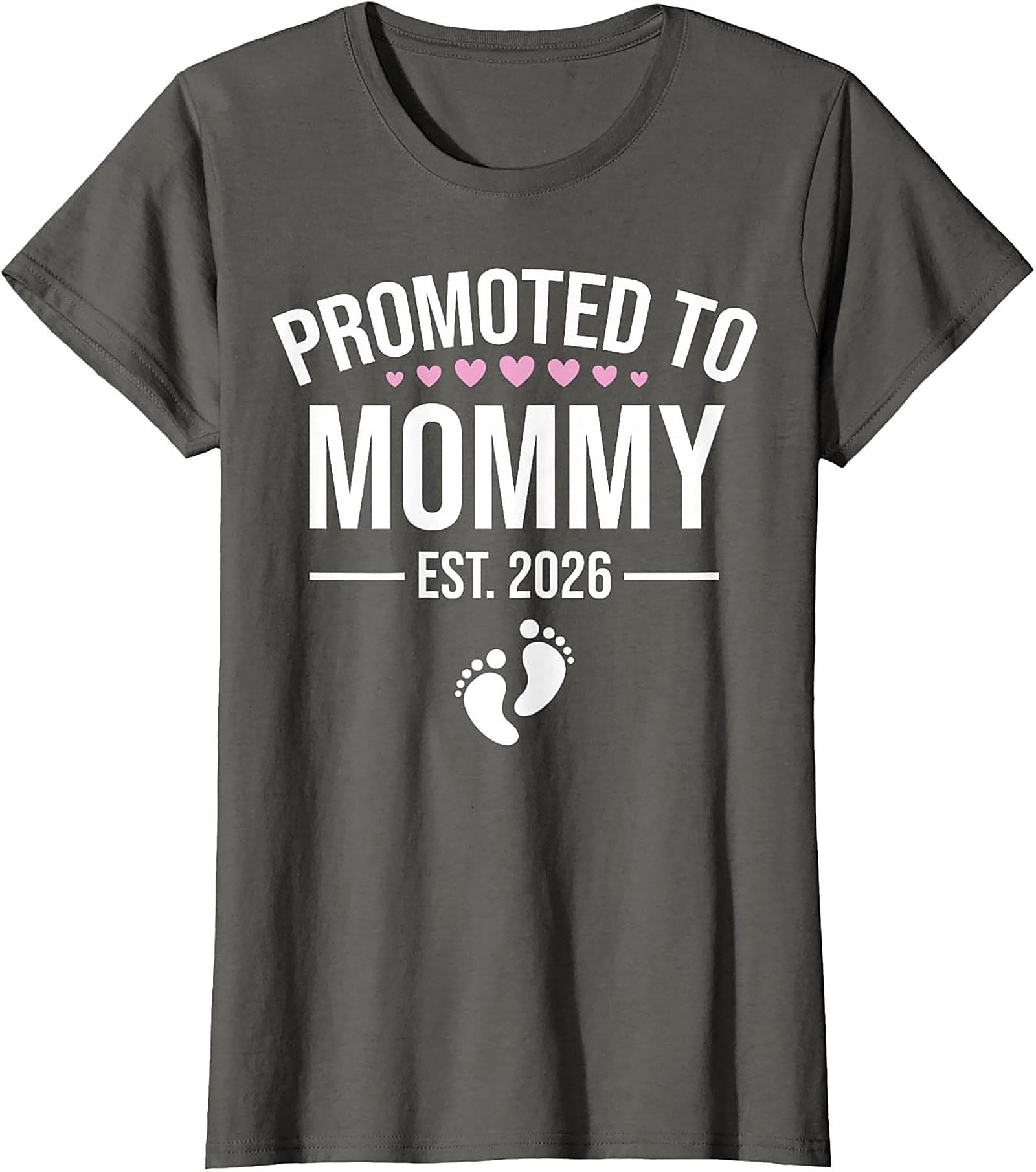 Promoted to Mommy Est. 2026 T-Shirt New Mom Gift Idea