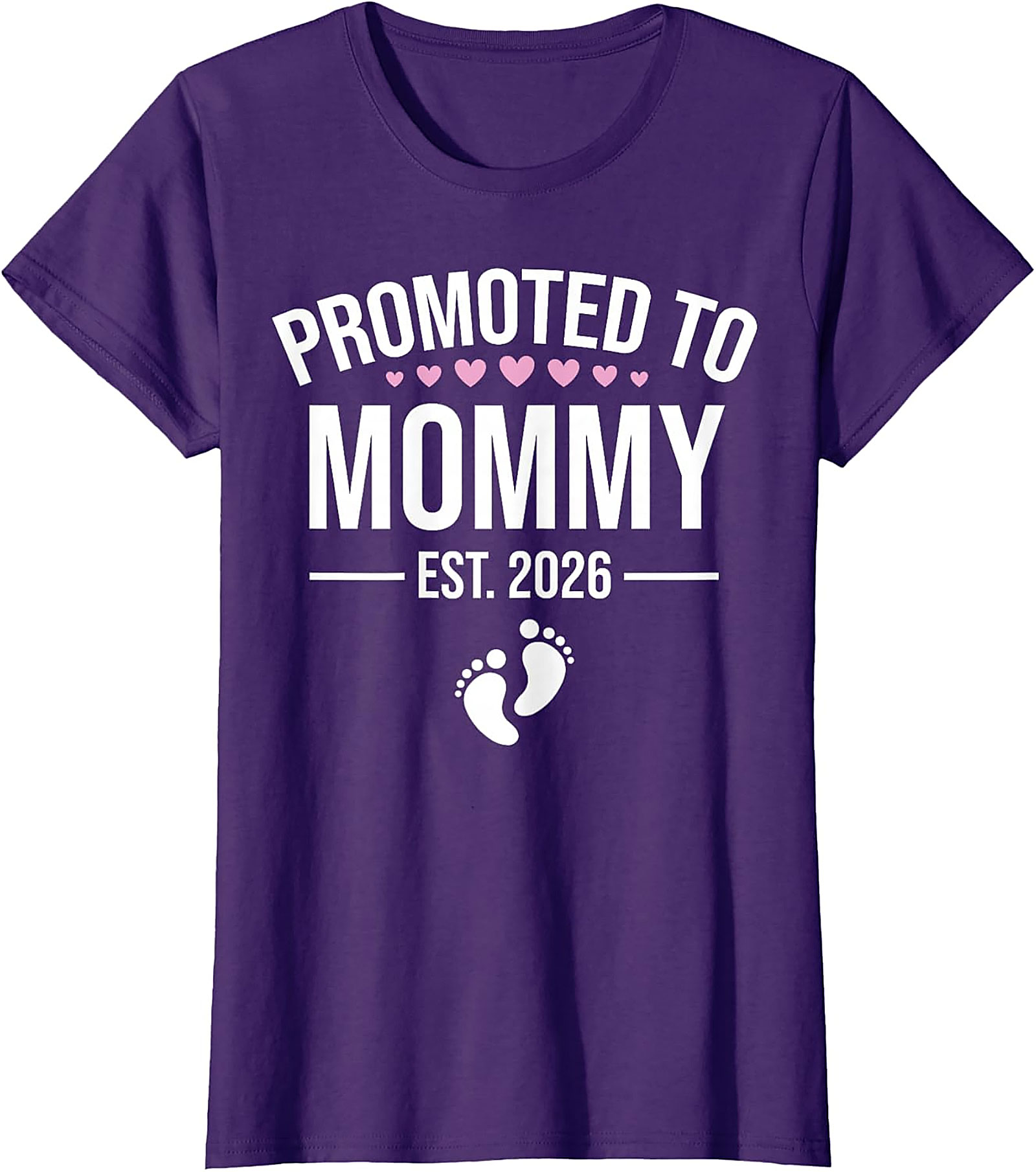  Promoted to Mommy Est. 2026 T-Shirt New Mom Gift Idea