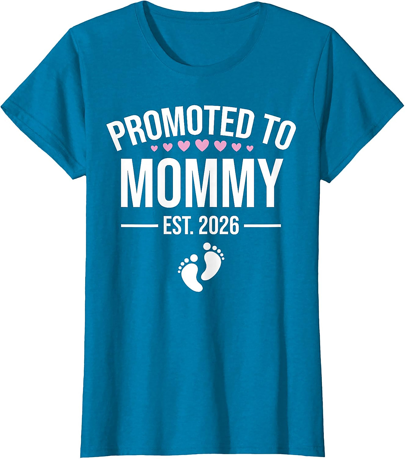  Promoted to Mommy Est. 2026 T-Shirt New Mom Gift Idea