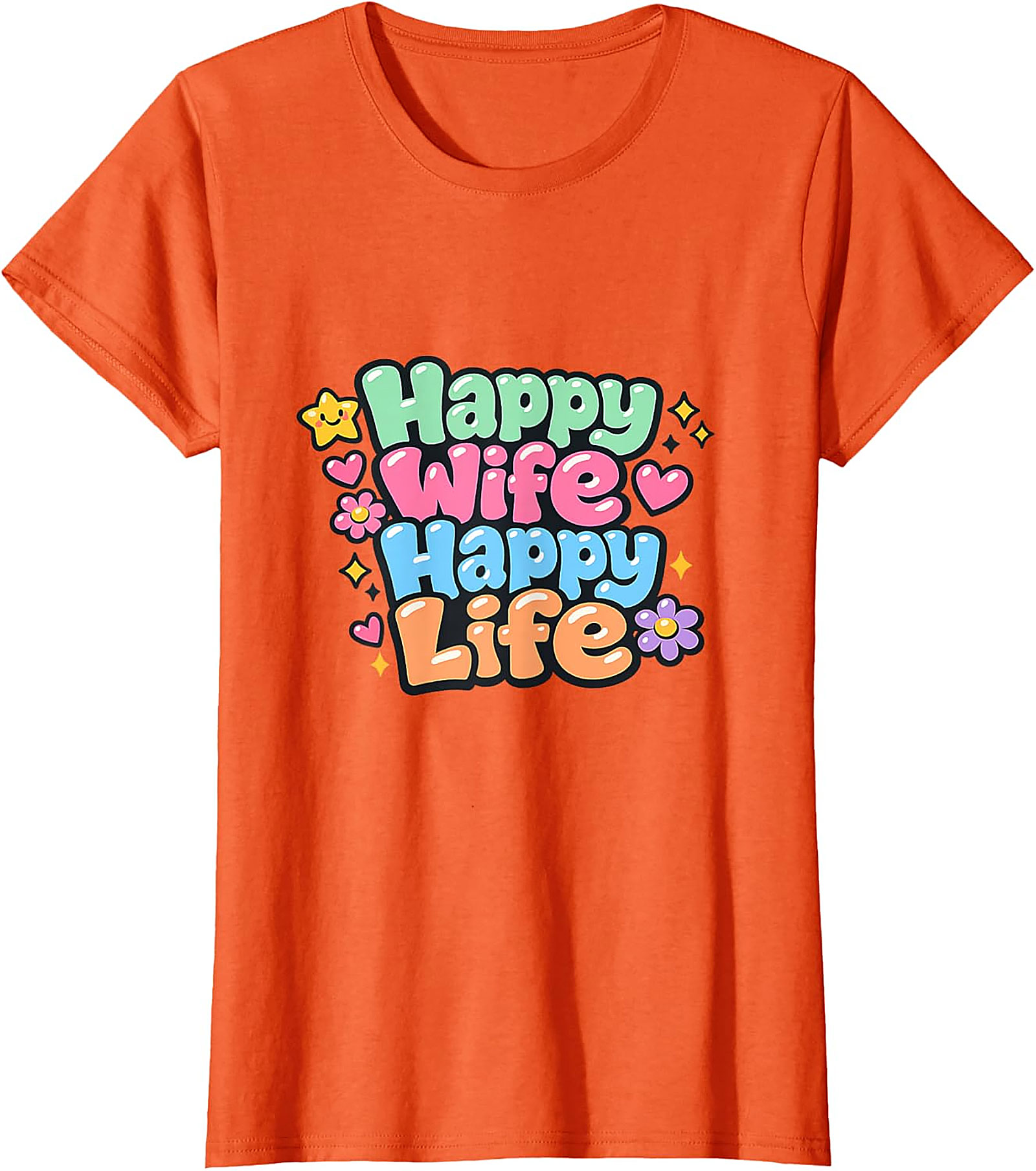 Happy Wife Happy Life T-Shirt | Retro Funny Graphic Tee