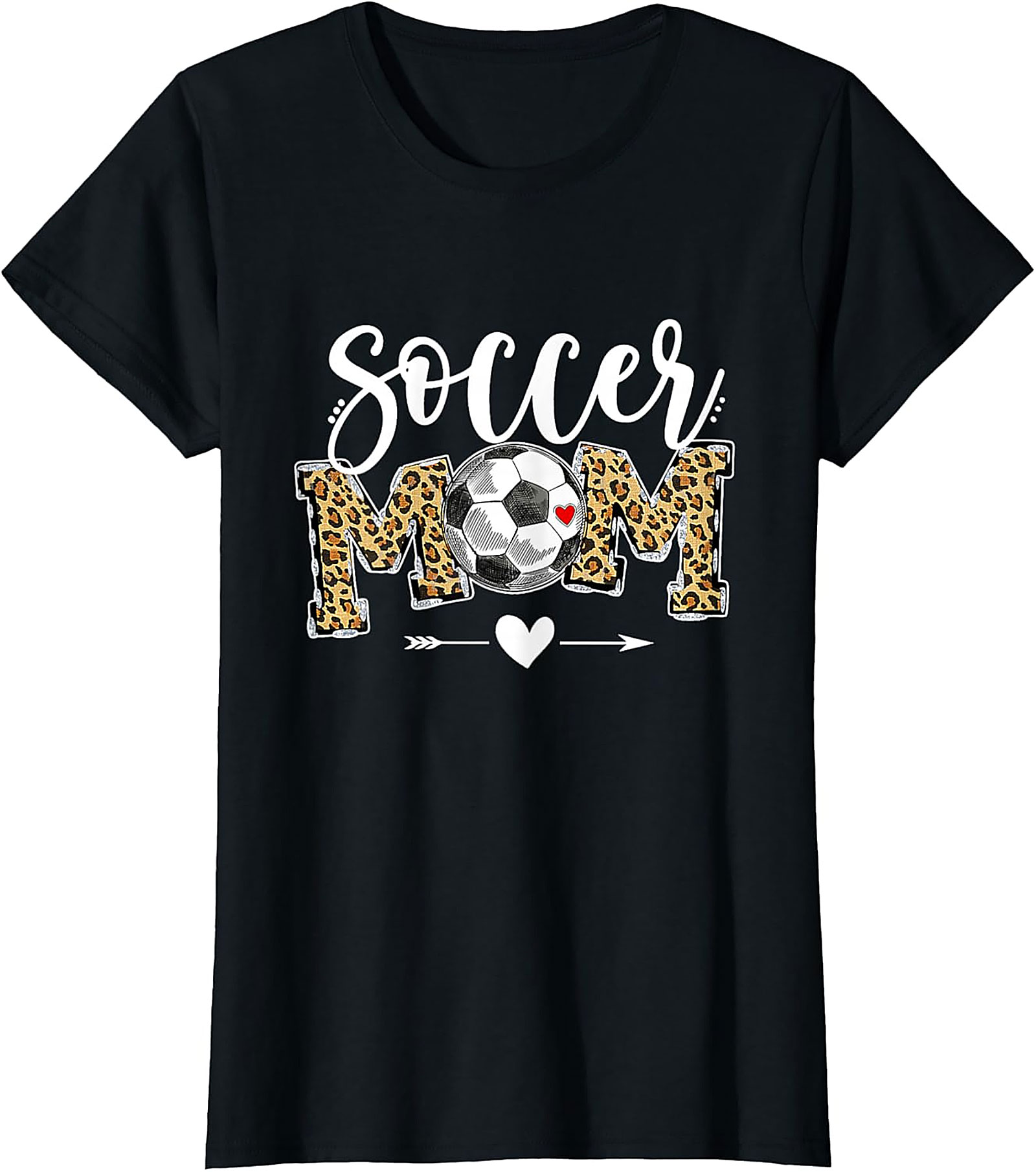 Soccer Mom Leopard Print T-Shirt Trendy Game Day Tee