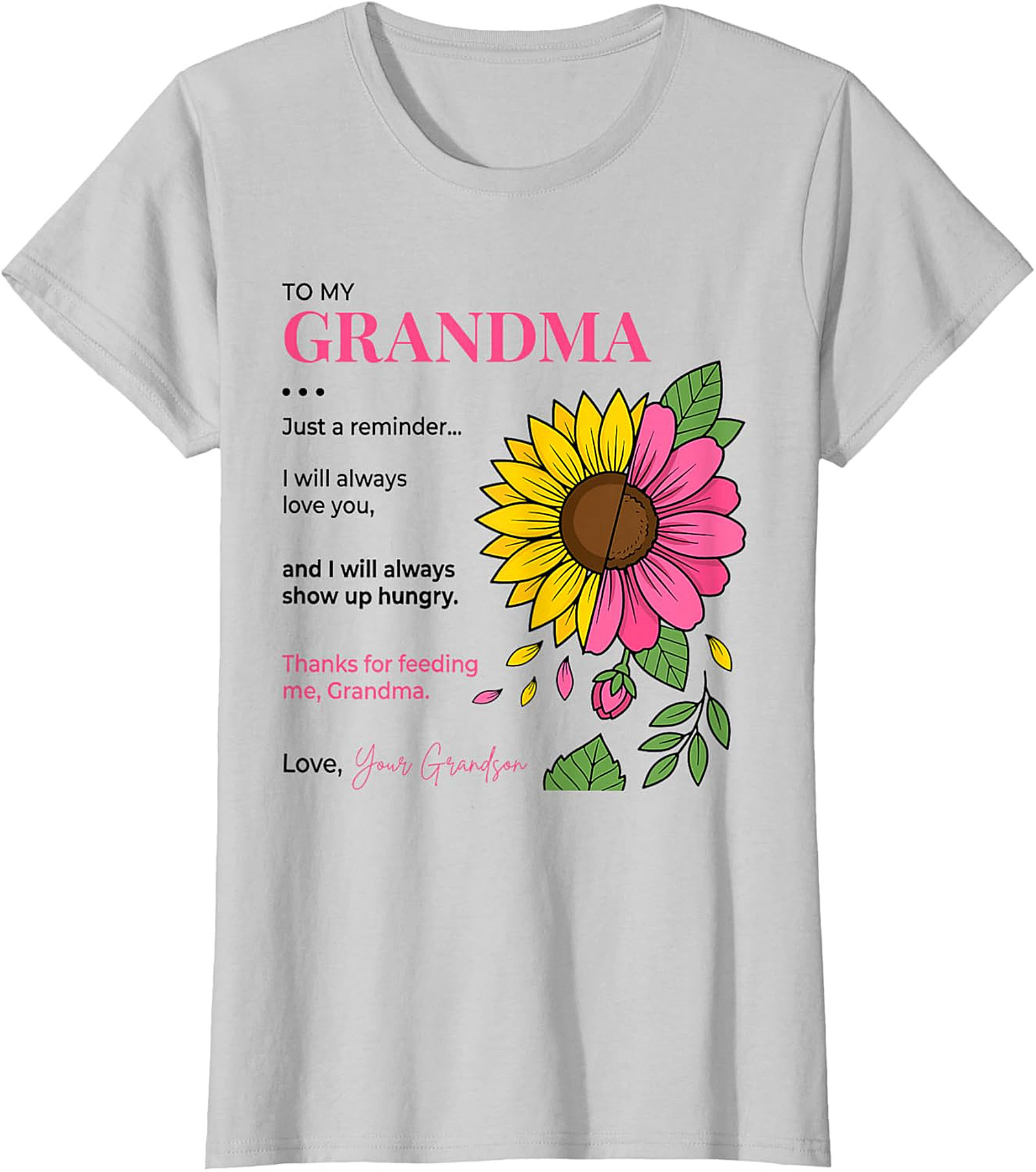  Funny Grandma Gift T-Shirt from Grandson | Soft Cotton Tee