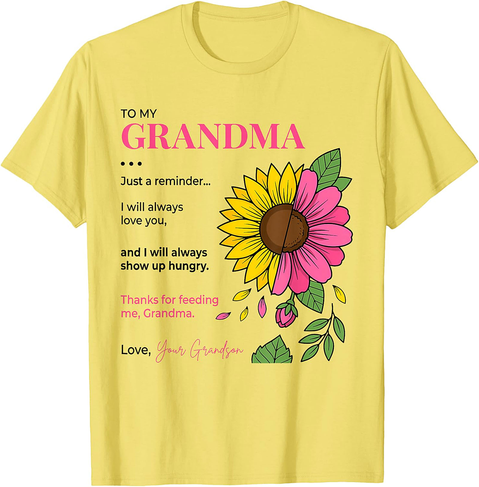 Funny Grandma Gift T-Shirt from Grandson | Soft Cotton Tee