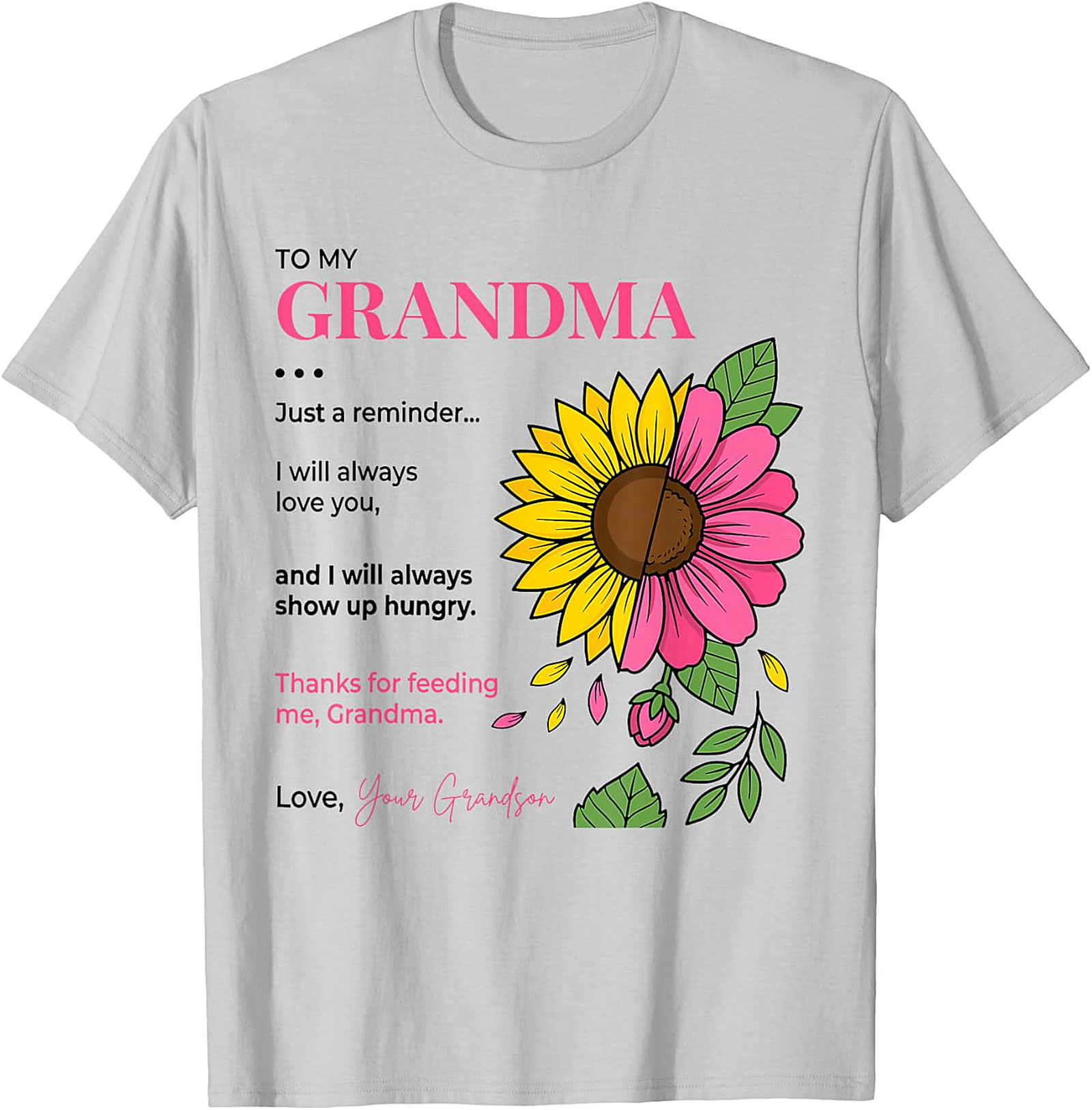  Funny Grandma Gift T-Shirt from Grandson | Soft Cotton Tee