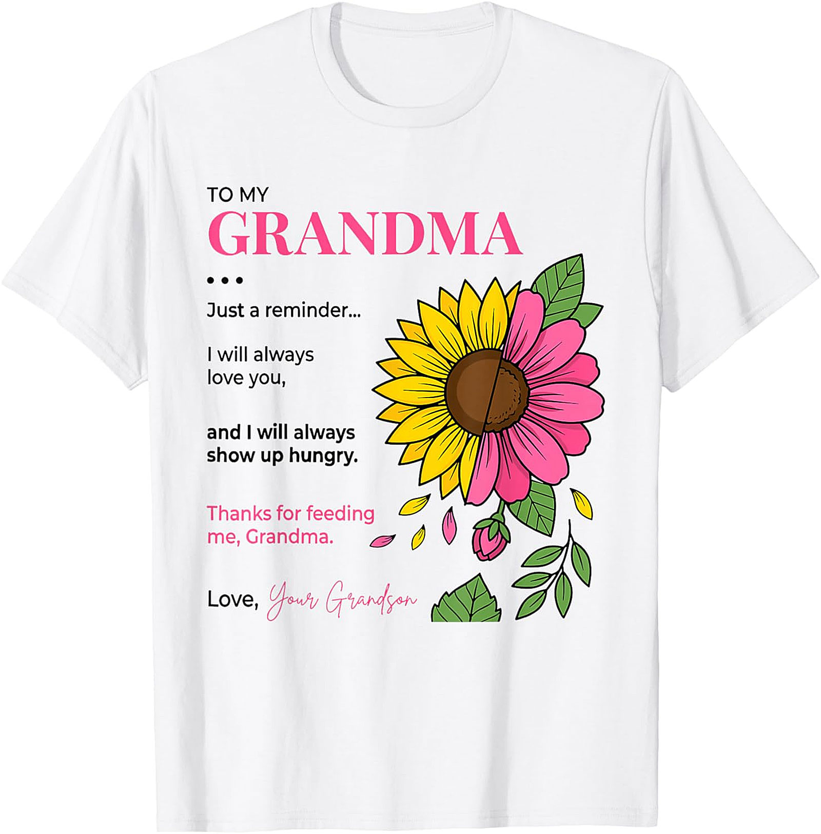  Funny Grandma Gift T-Shirt from Grandson | Soft Cotton Tee