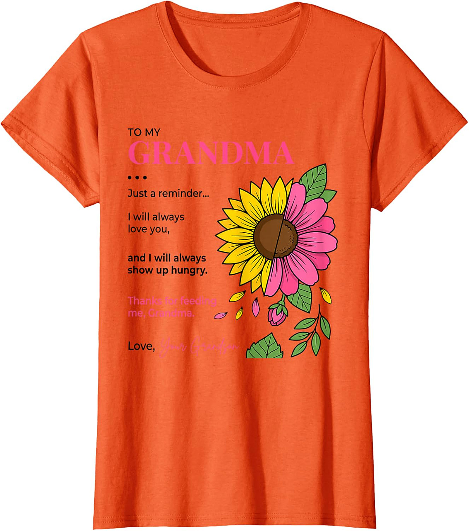  Funny Grandma Gift T-Shirt from Grandson | Soft Cotton Tee