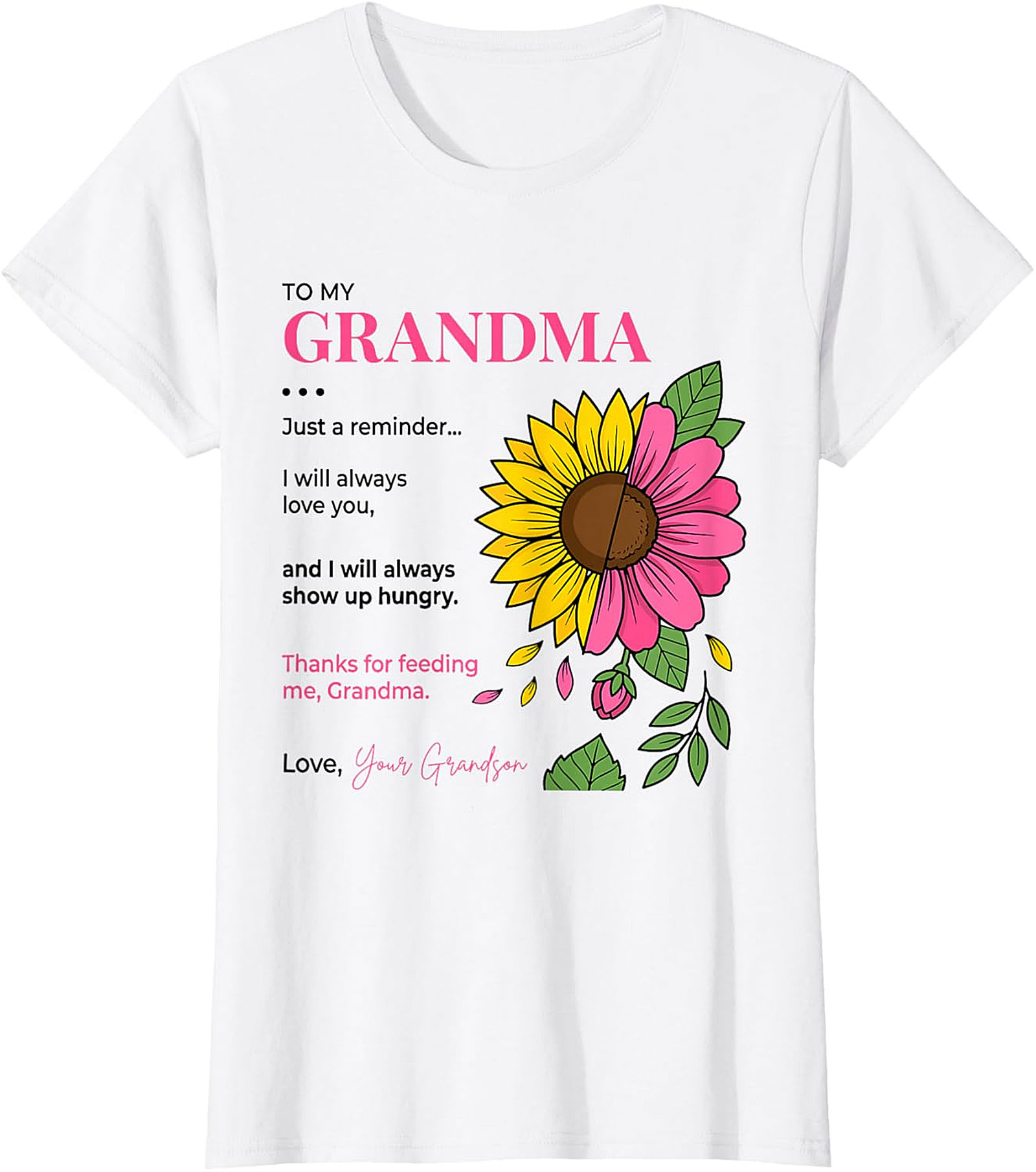  Funny Grandma Gift T-Shirt from Grandson | Soft Cotton Tee