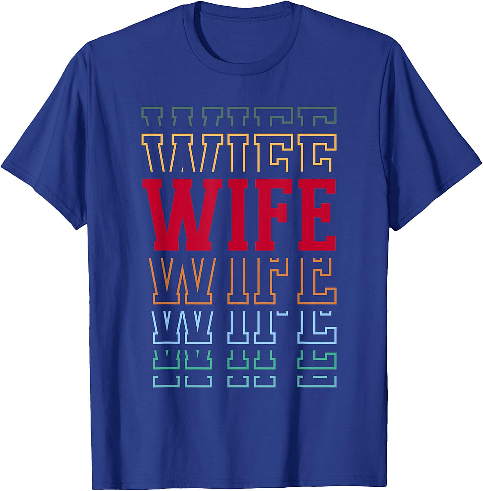 Retro Stacked Wife T-Shirt - Soft Cotton Graphic Tee