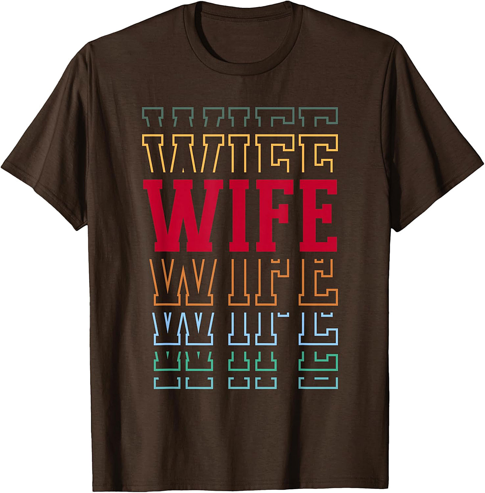 Retro Stacked Wife T-Shirt - Soft Cotton Graphic Tee