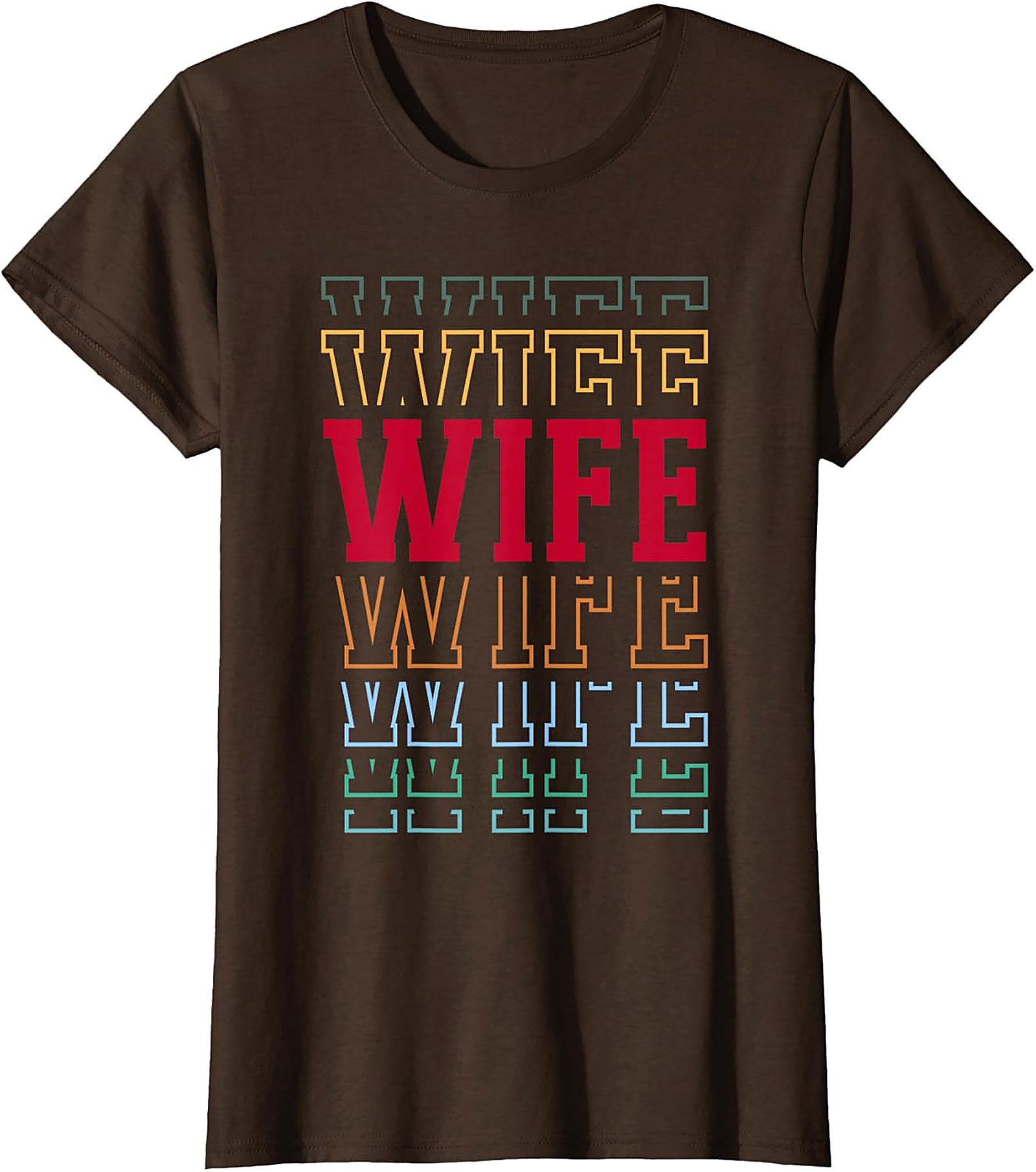 Retro Stacked Wife T-Shirt - Soft Cotton Graphic Tee