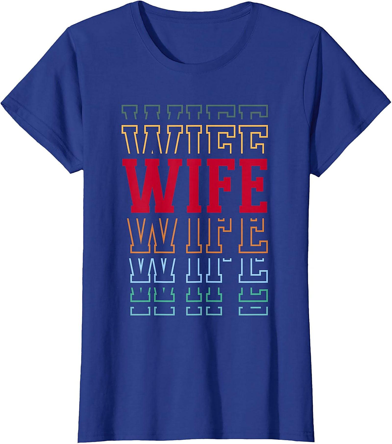 Retro Stacked Wife T-Shirt - Soft Cotton Graphic Tee