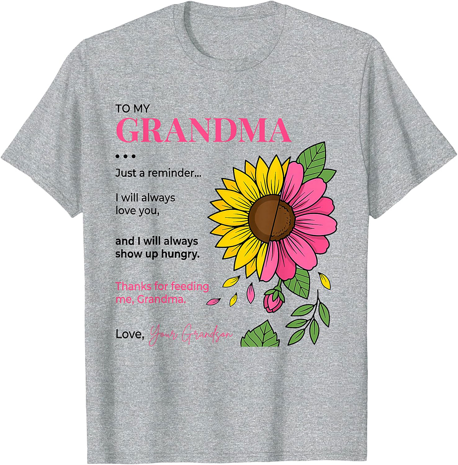 Funny Grandma Gift T-Shirt from Grandson | Soft Cotton Tee