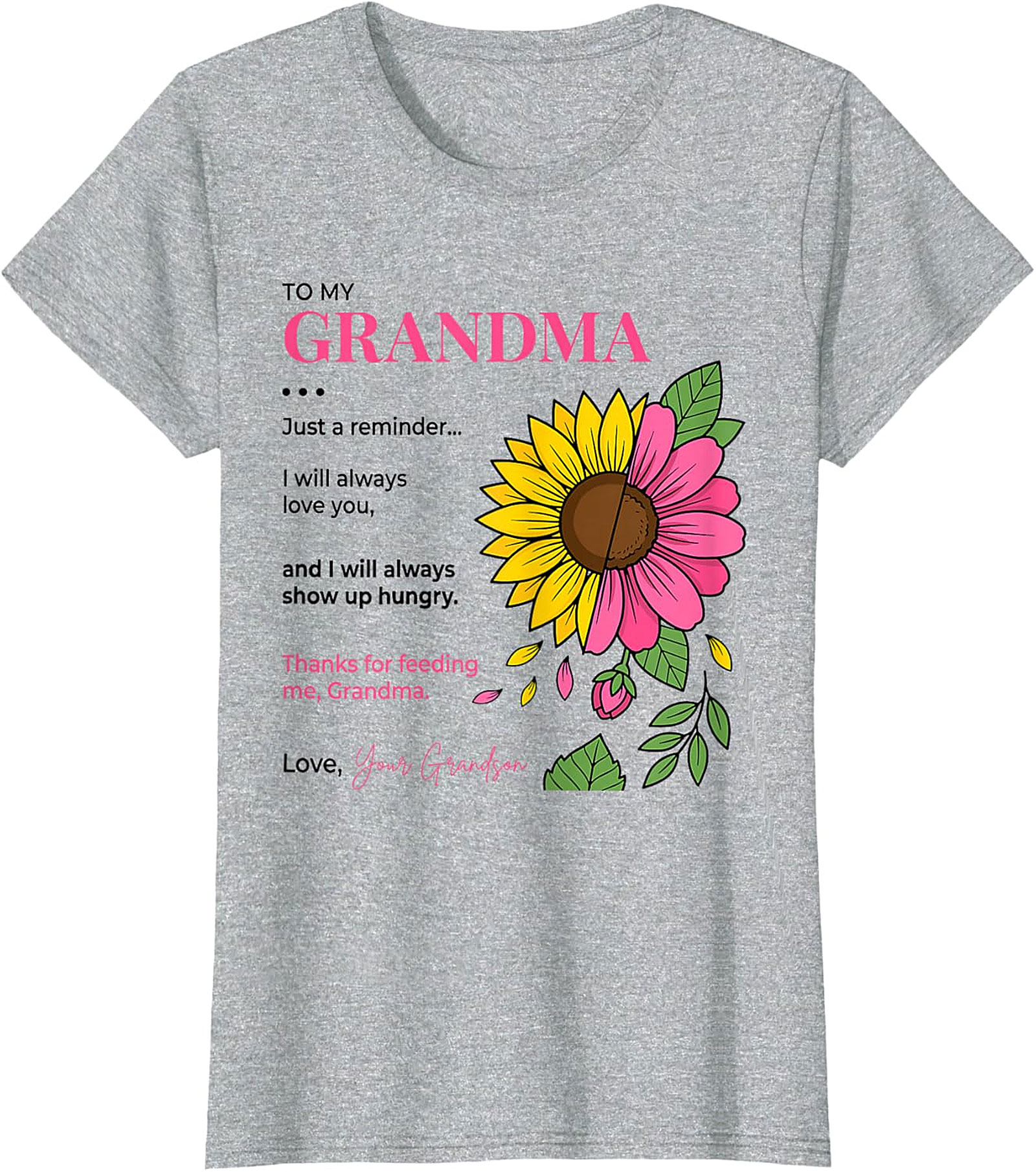  Funny Grandma Gift T-Shirt from Grandson | Soft Cotton Tee