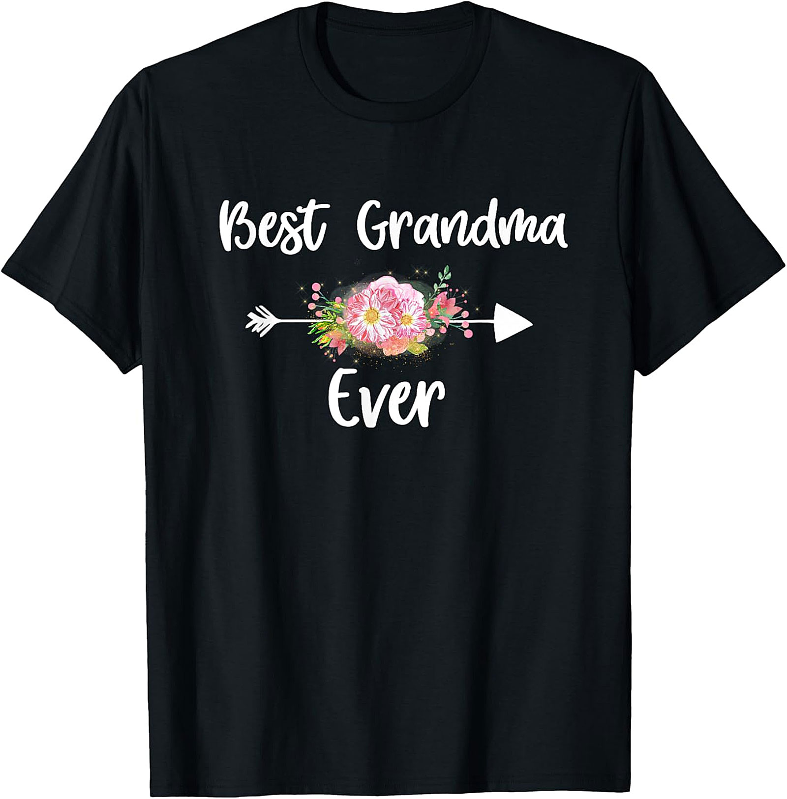 Best Grandma Ever T-shirt | Floral Graphic Tee Gift