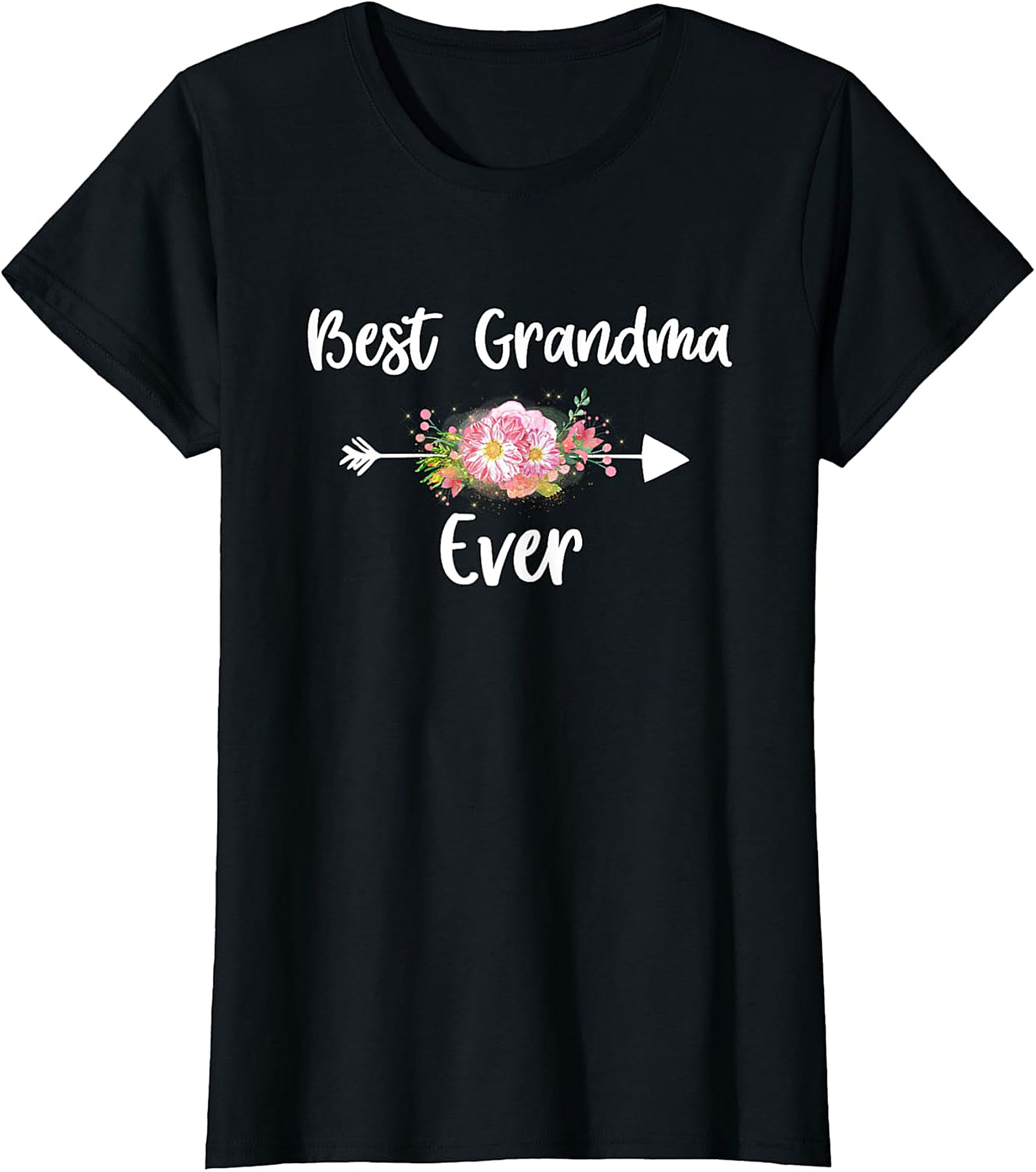 Best Grandma Ever T-shirt | Floral Graphic Tee Gift