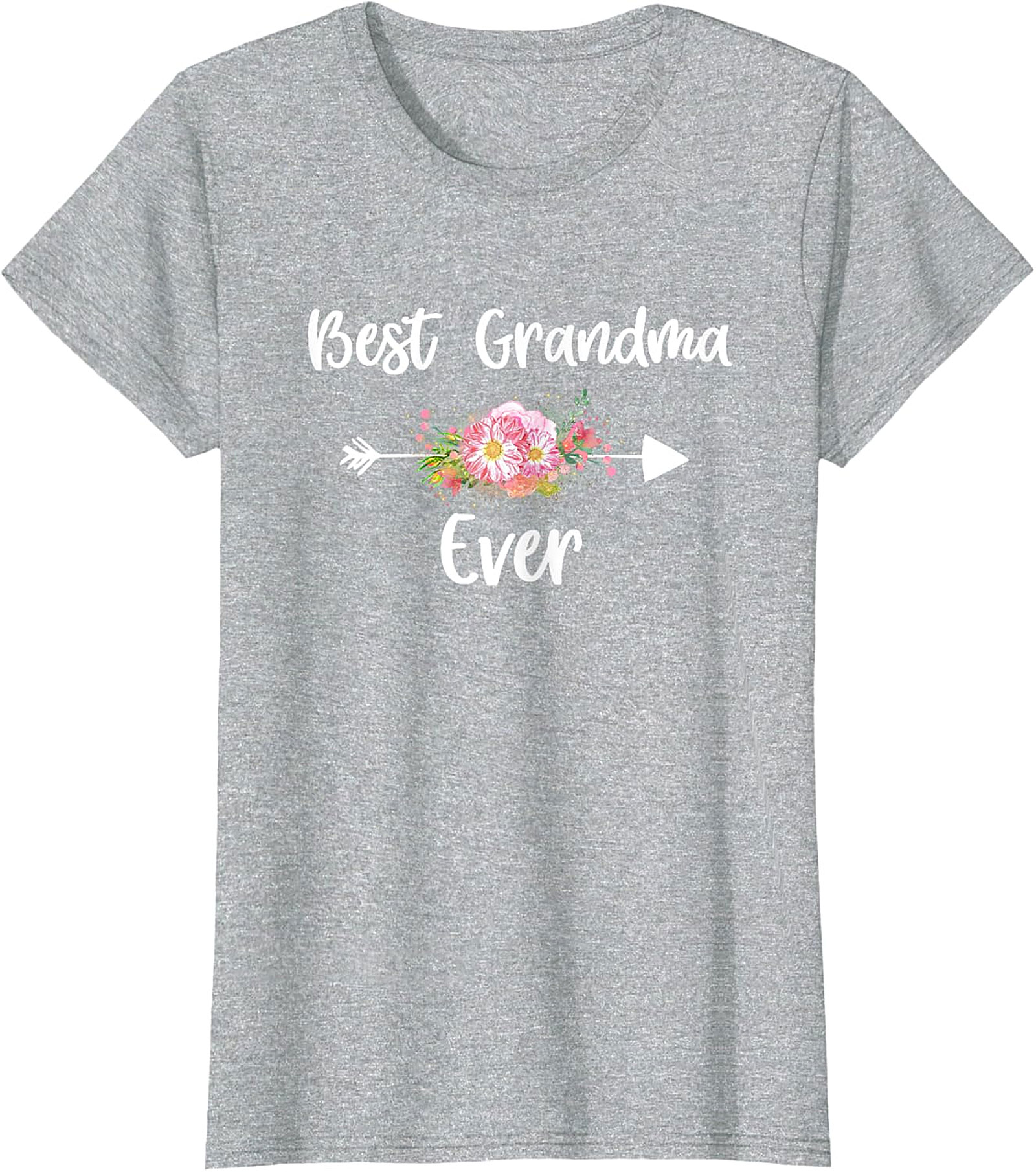 Best Grandma Ever T-shirt | Floral Graphic Tee Gift