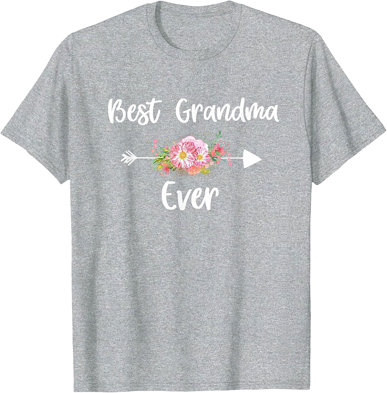 Best Grandma Ever T-shirt | Floral Graphic Tee Gift
