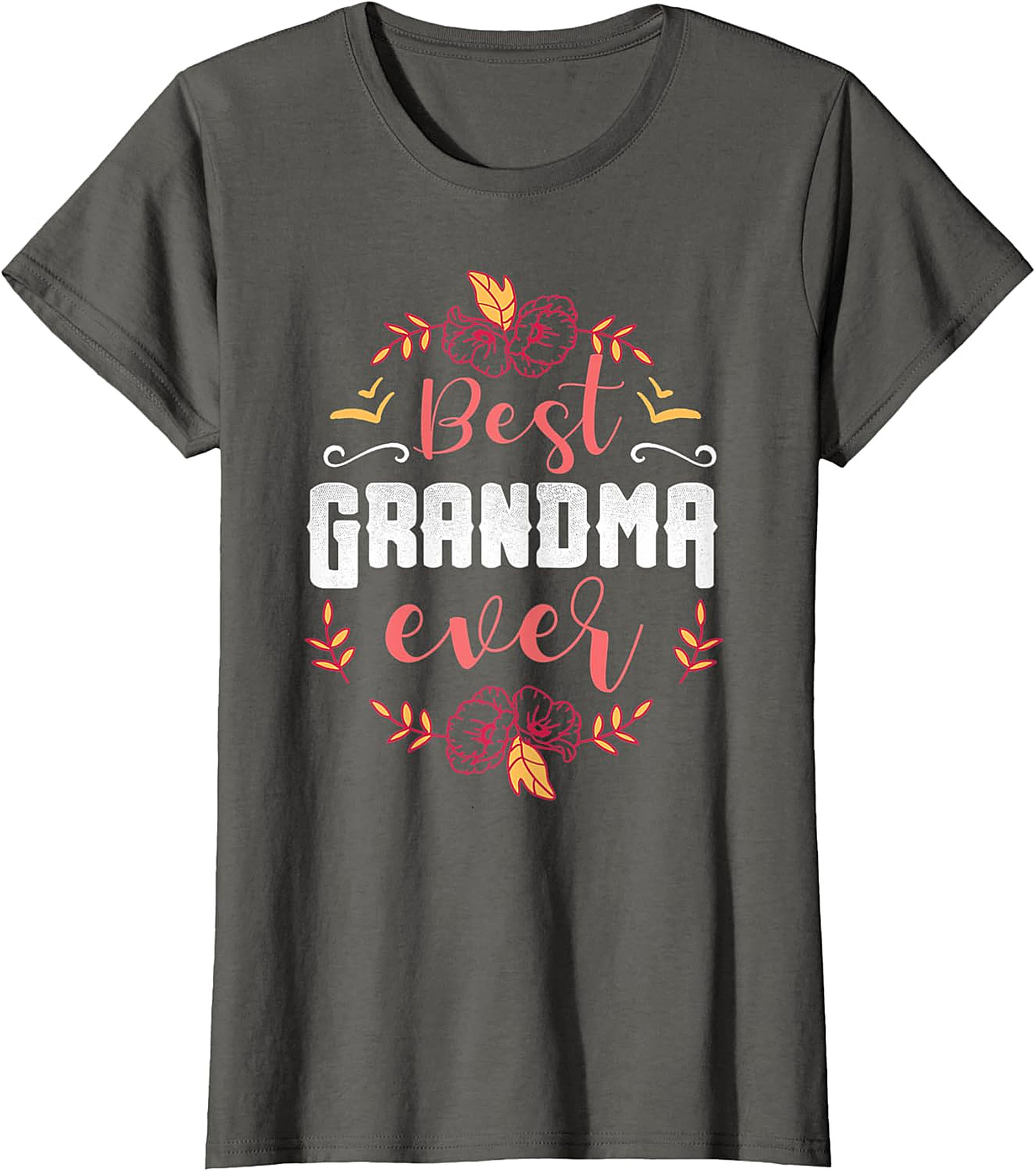 Best Grandma Ever T-Shirt | Soft Floral Gift Tee for Her