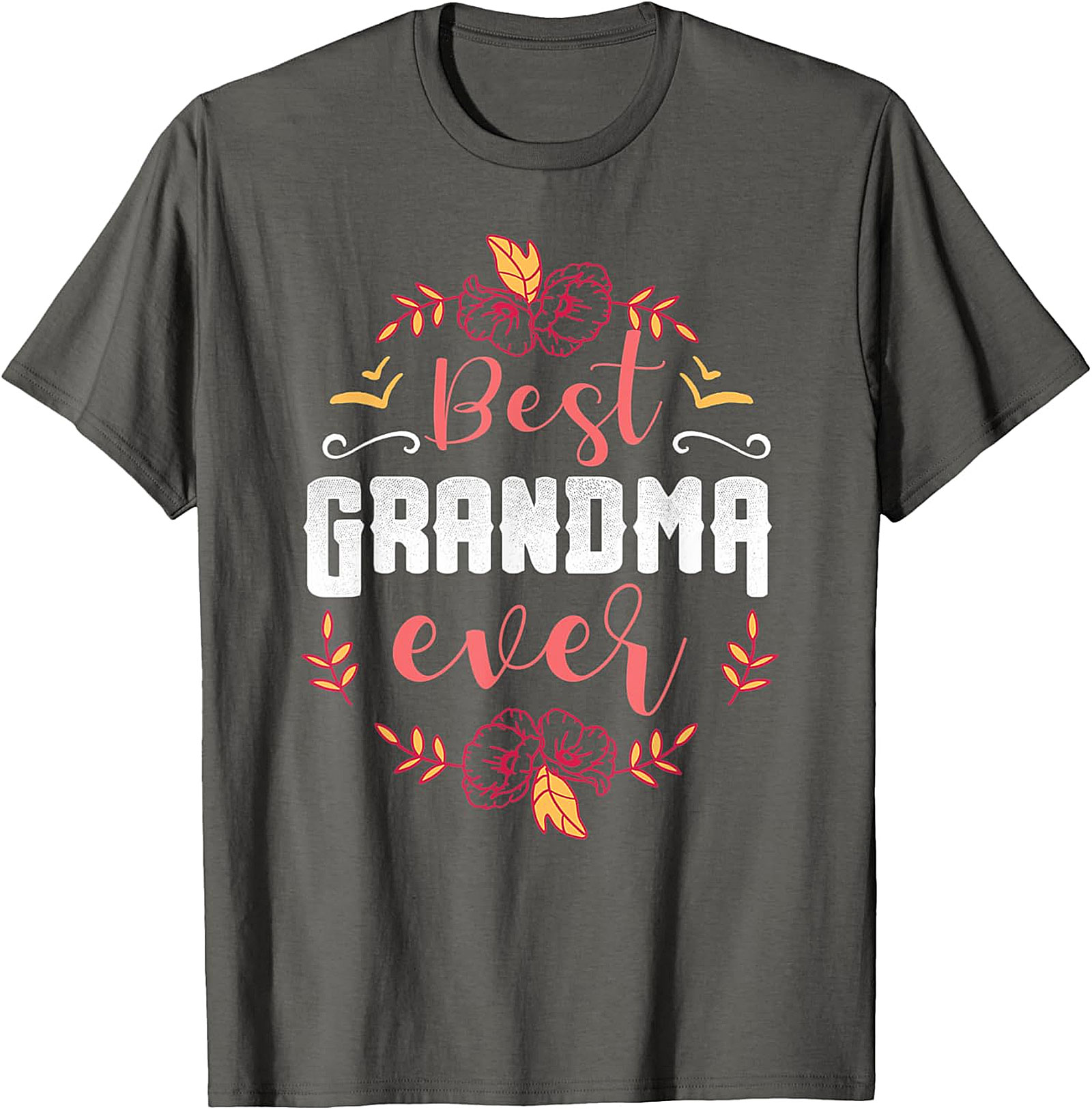 Best Grandma Ever T-Shirt | Soft Floral Gift Tee for Her