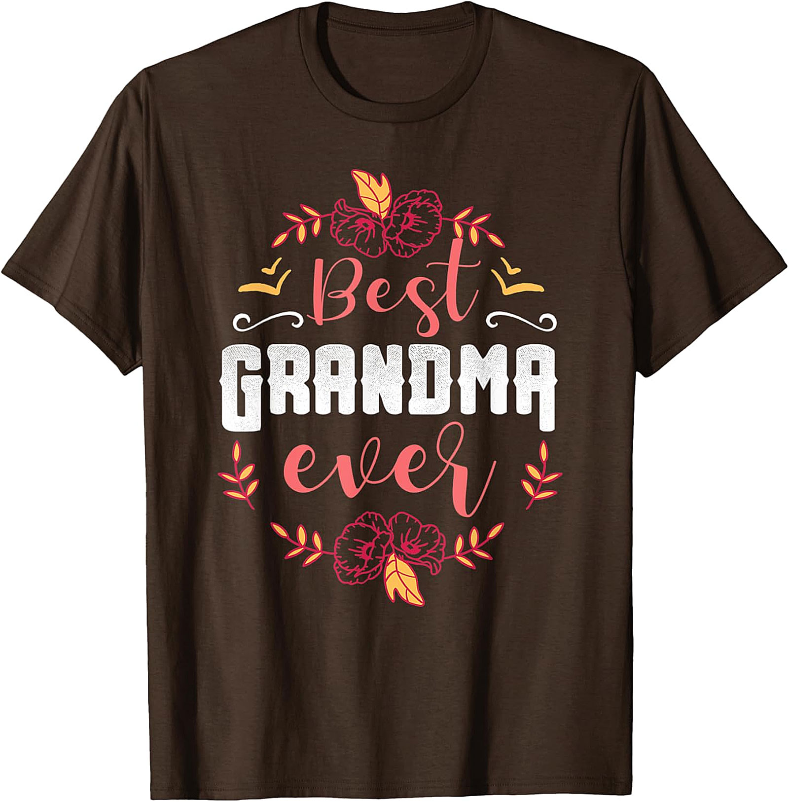 Best Grandma Ever T-Shirt | Soft Floral Gift Tee for Her