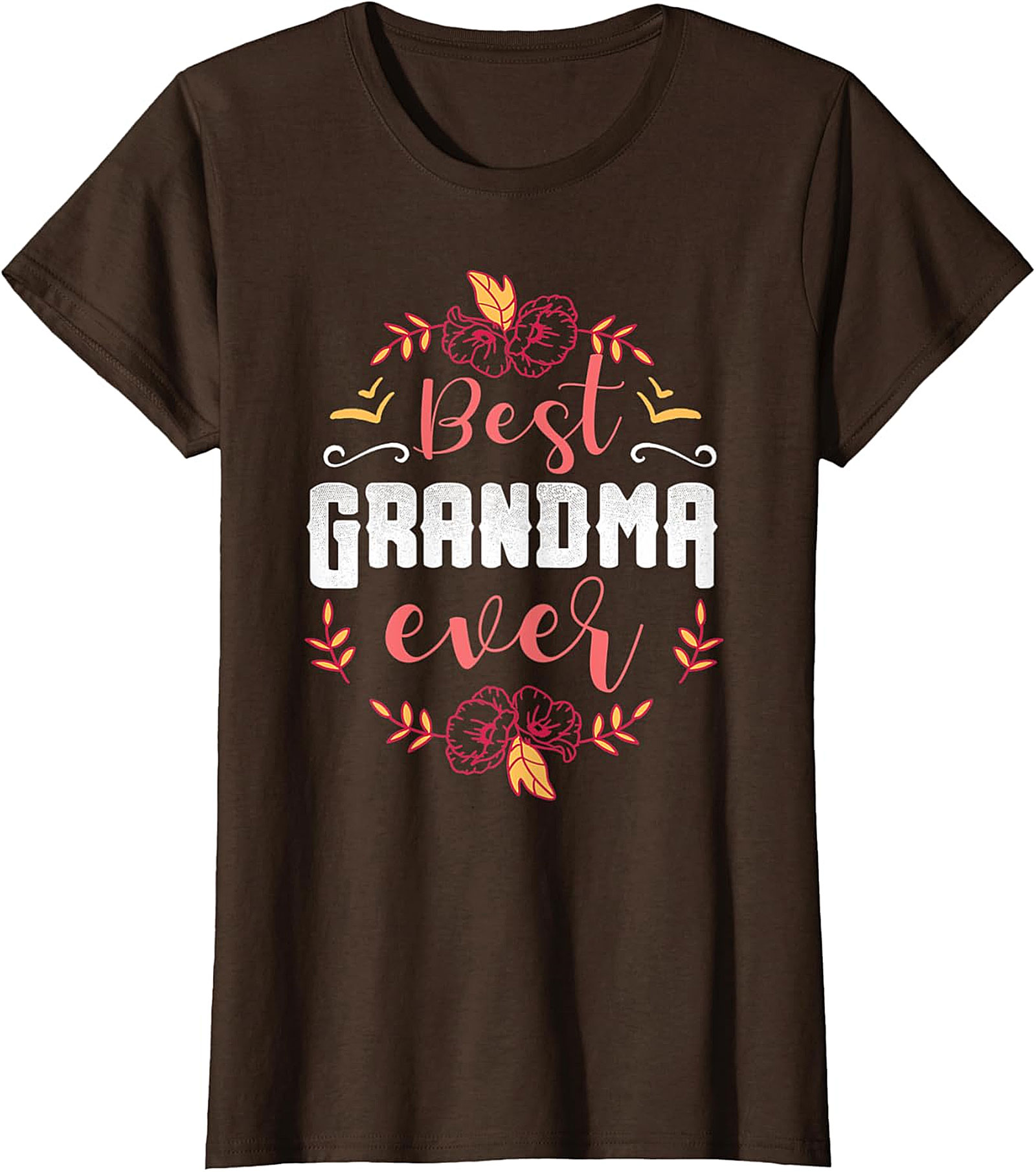 Best Grandma Ever T-Shirt | Soft Floral Gift Tee for Her