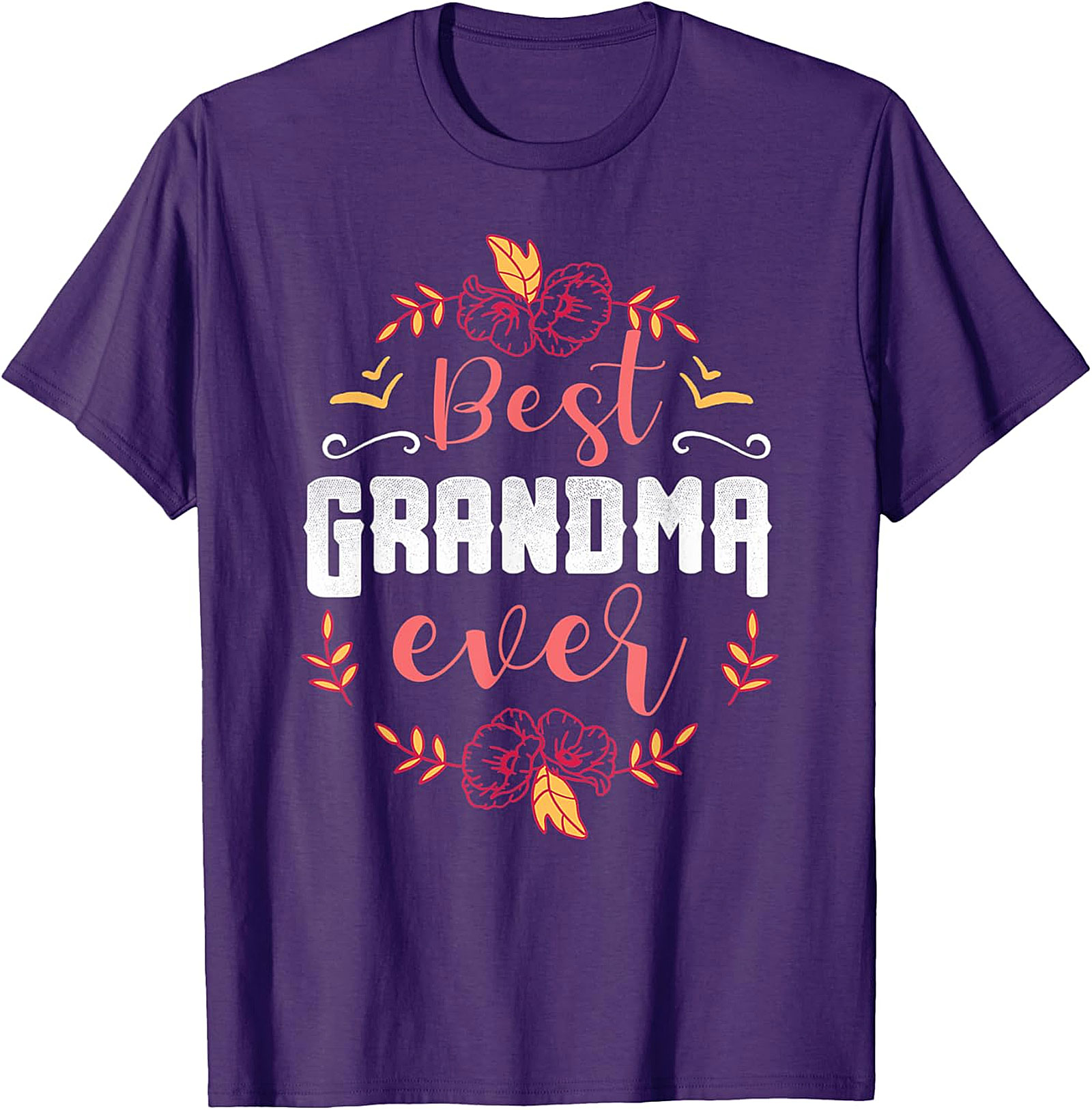 Best Grandma Ever T-Shirt | Soft Floral Gift Tee for Her