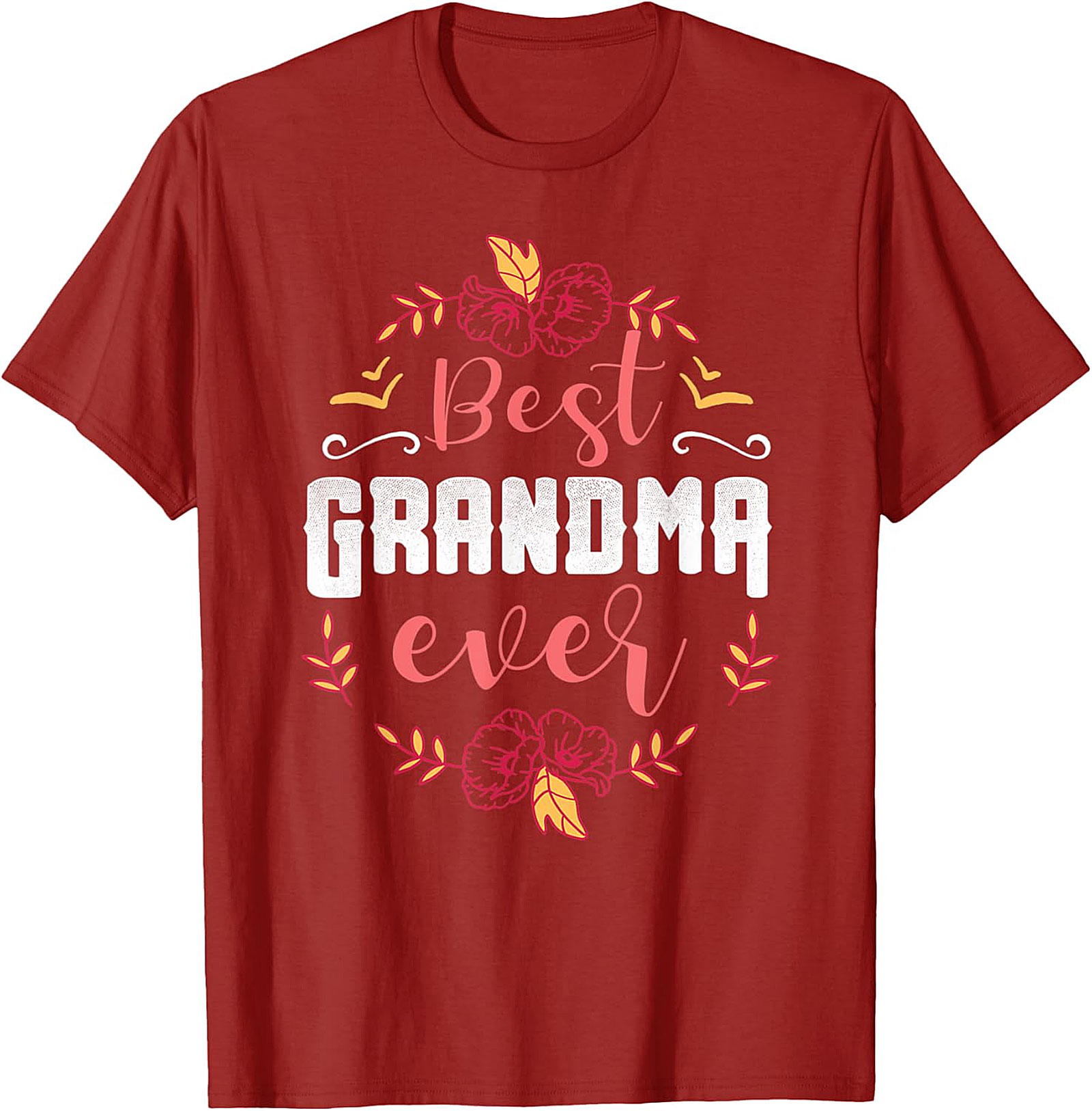 Best Grandma Ever T-Shirt | Soft Floral Gift Tee for Her