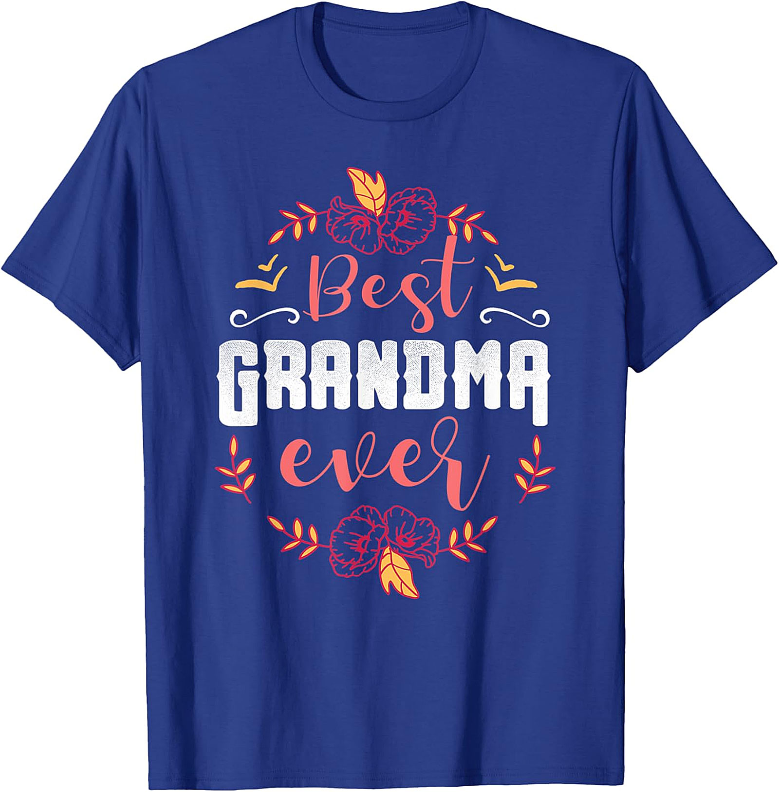 Best Grandma Ever T-Shirt | Soft Floral Gift Tee for Her