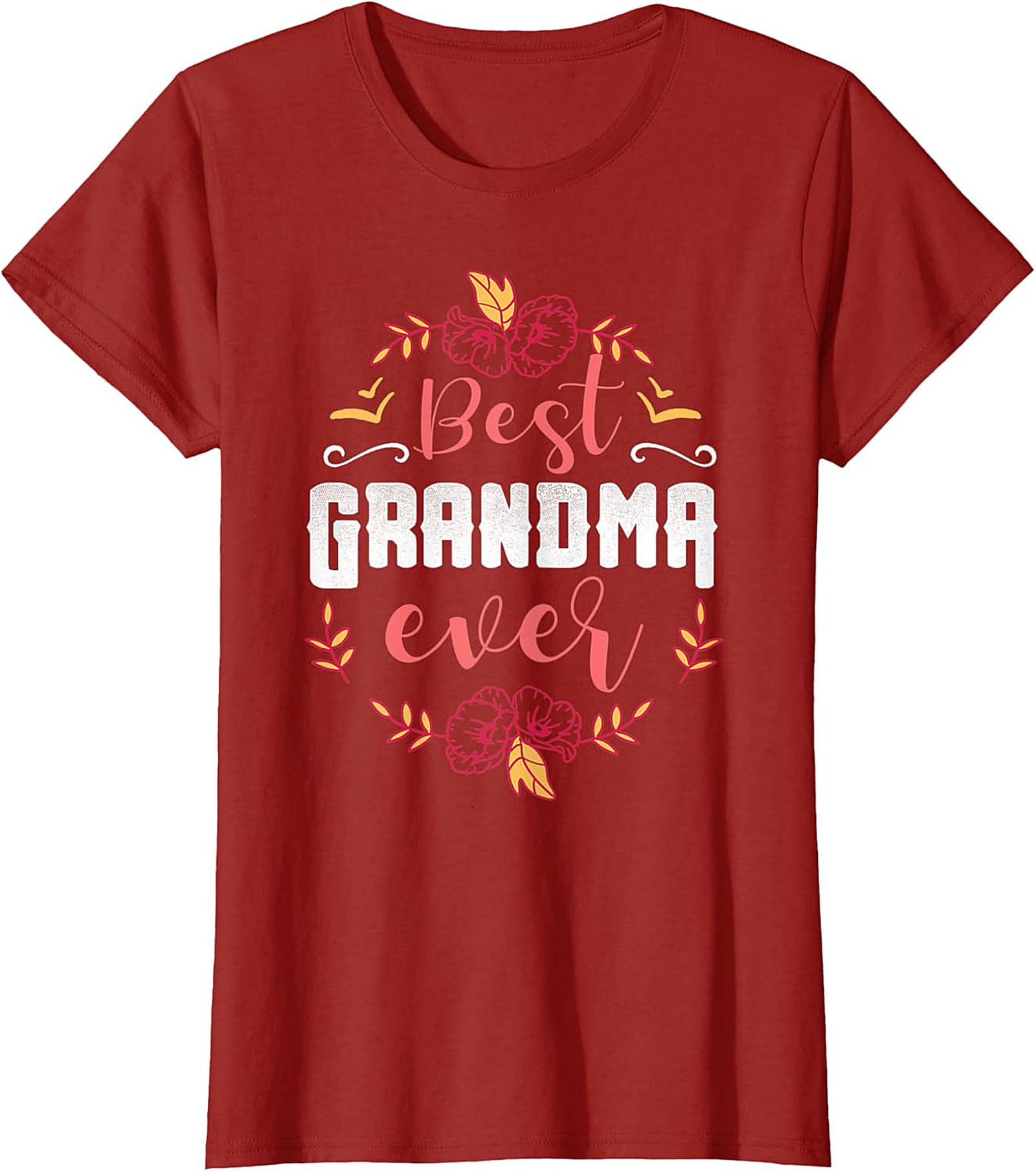 Best Grandma Ever T-Shirt | Soft Floral Gift Tee for Her