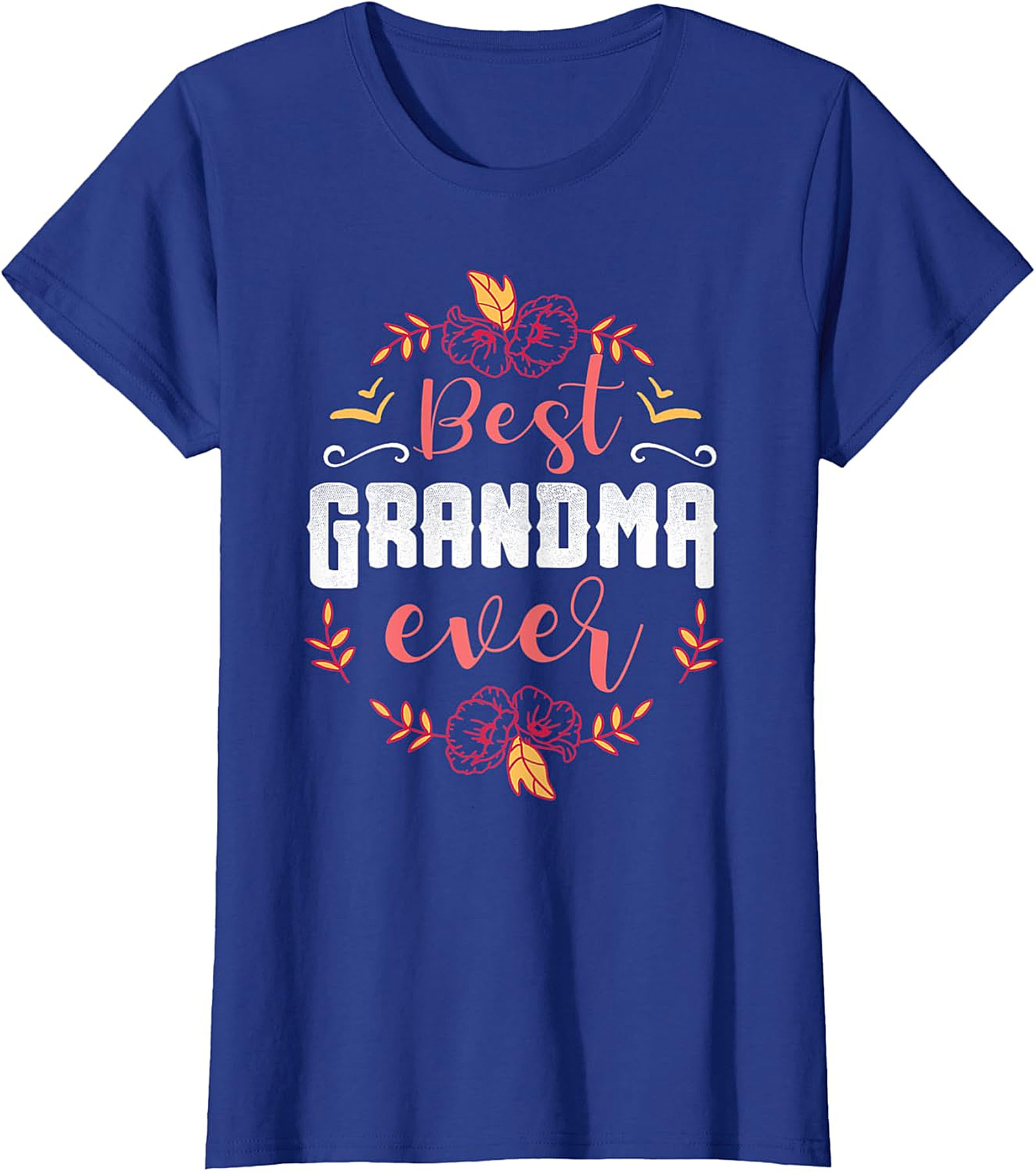 Best Grandma Ever T-Shirt | Soft Floral Gift Tee for Her
