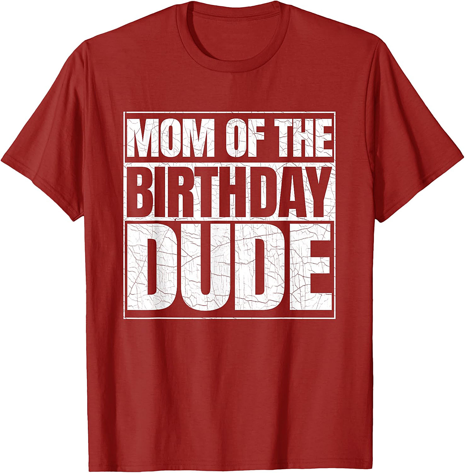  Mom of the Birthday Dude T-shirt Fun Mom Birthday Tee