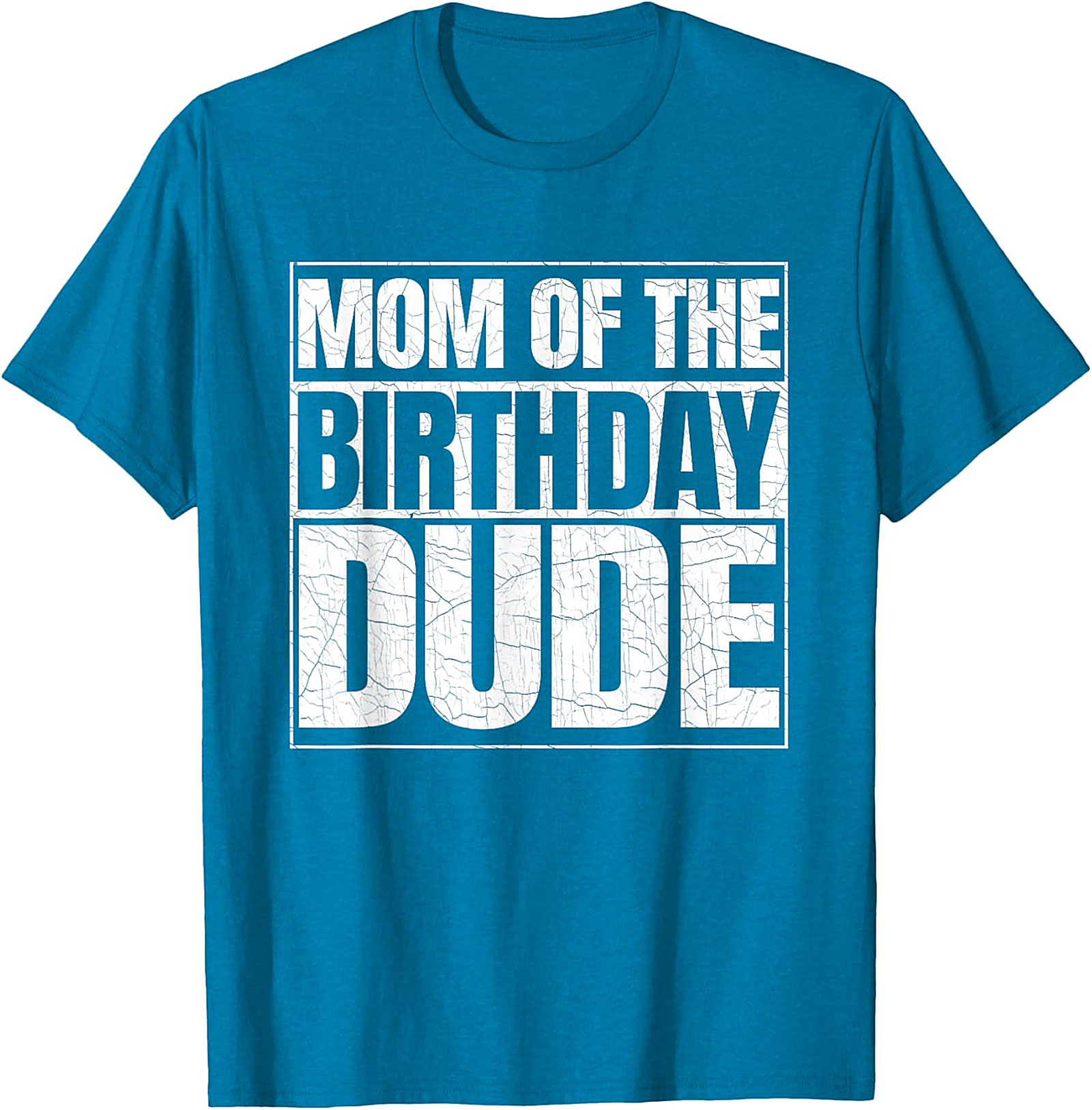  Mom of the Birthday Dude T-shirt Fun Mom Birthday Tee