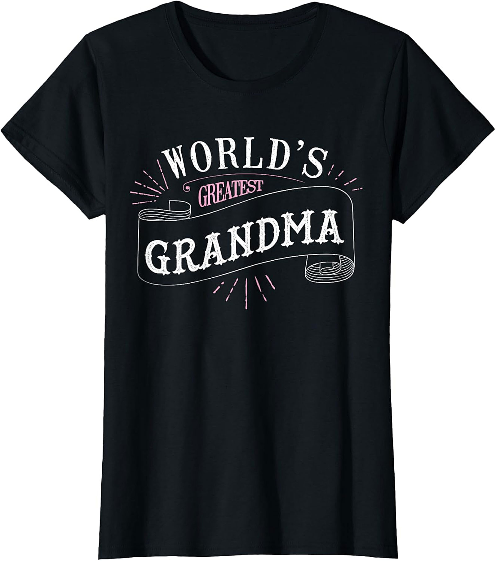 World's Greatest Grandma T-Shirt - Cute Ribbon Graphic Tee