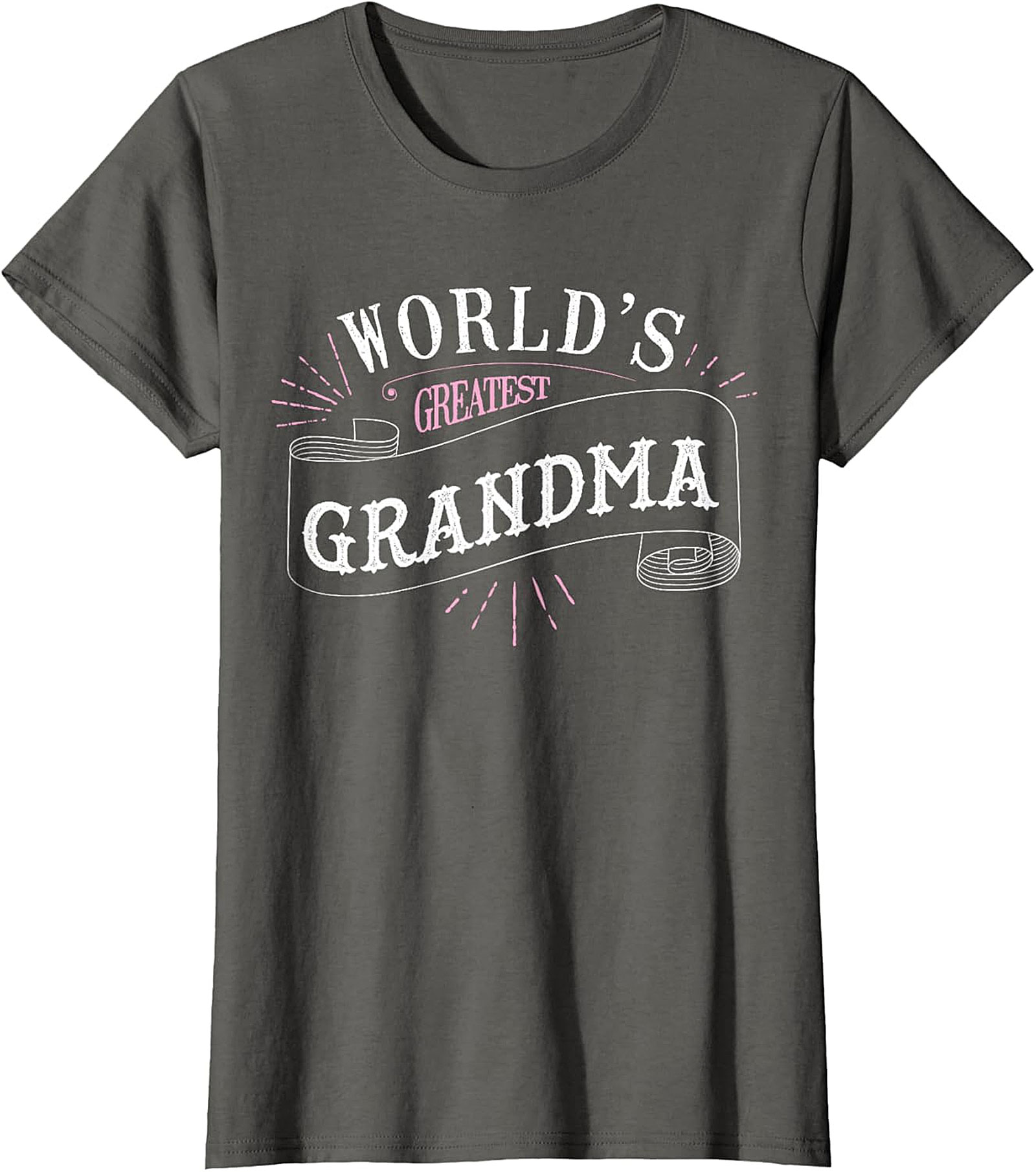 World's Greatest Grandma T-Shirt - Cute Ribbon Graphic Tee