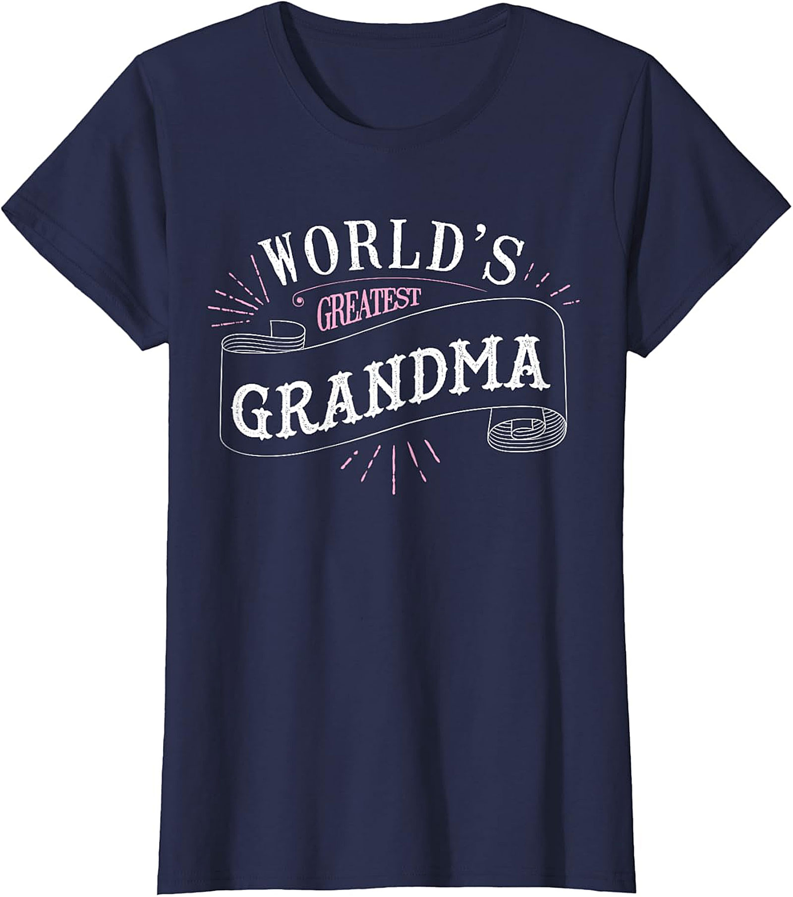 World's Greatest Grandma T-Shirt - Cute Ribbon Graphic Tee