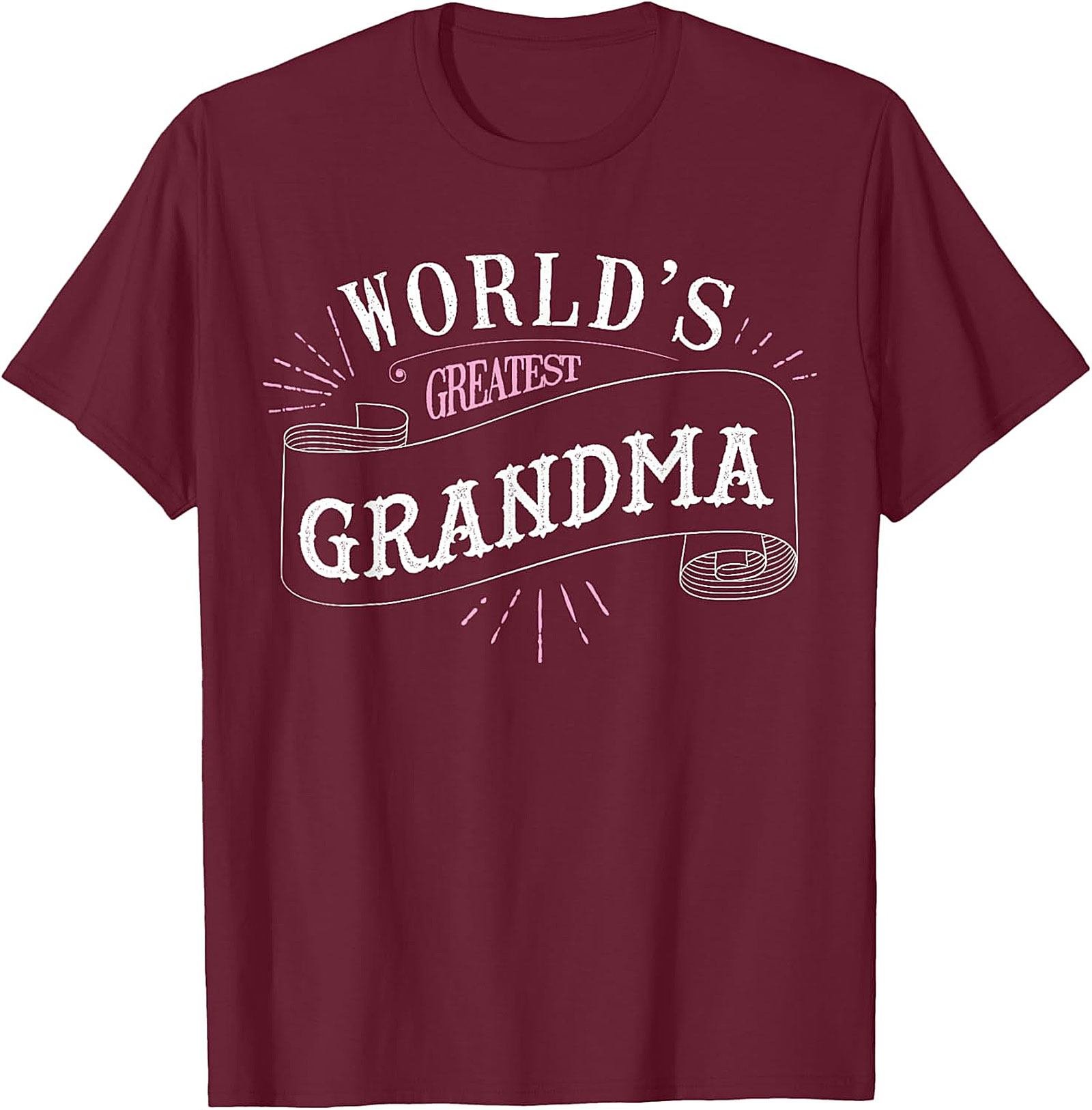 World's Greatest Grandma T-Shirt - Cute Ribbon Graphic Tee