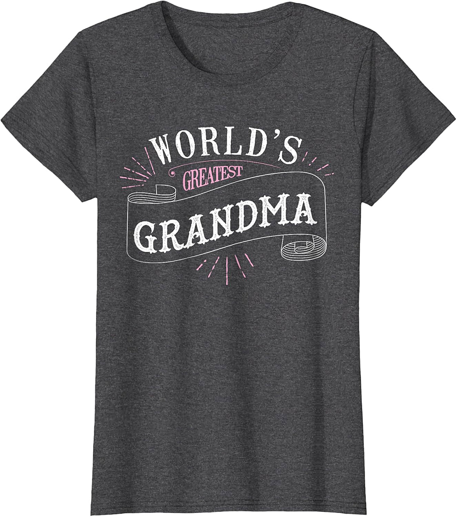 World's Greatest Grandma T-Shirt - Cute Ribbon Graphic Tee
