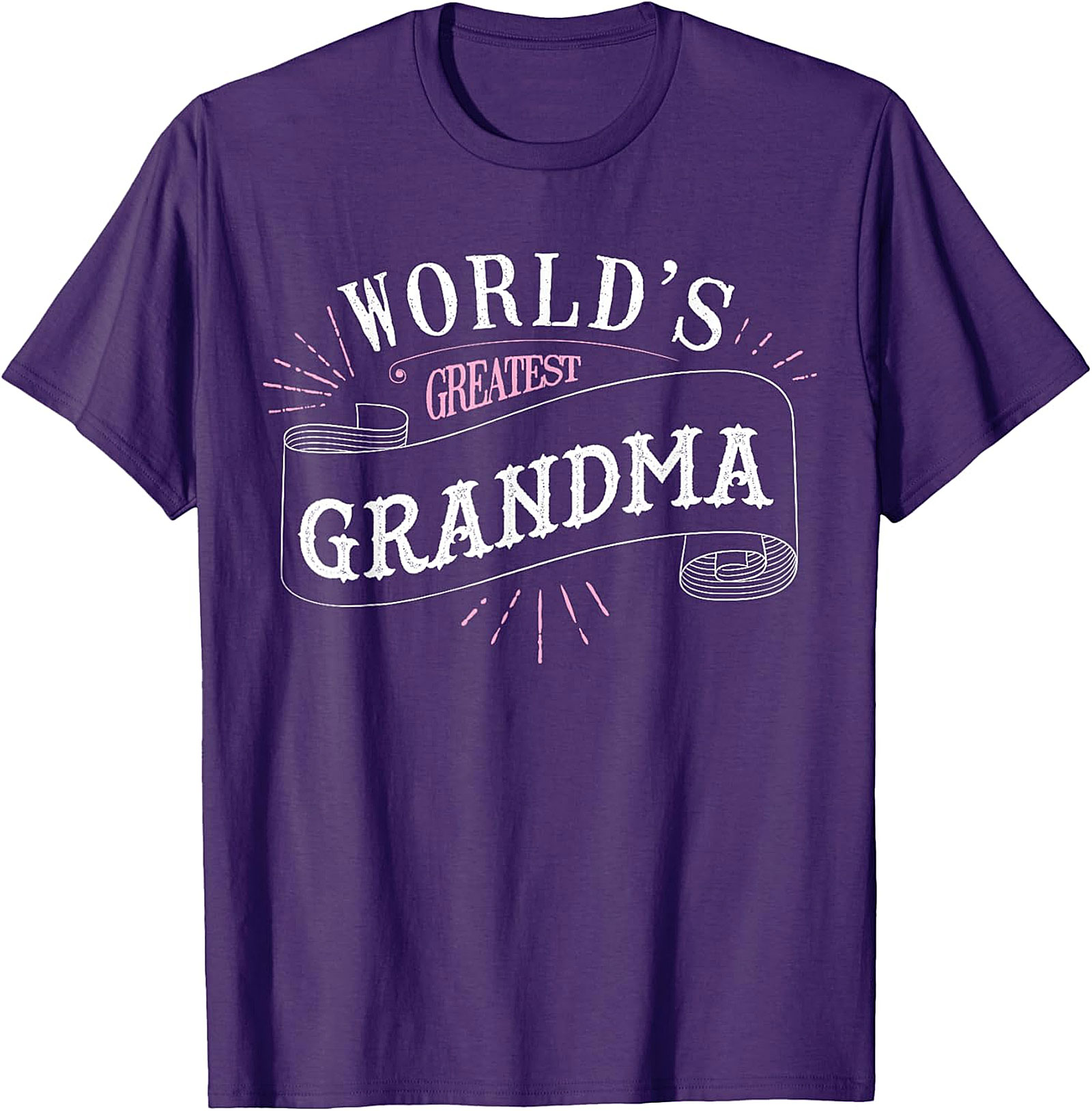 World's Greatest Grandma T-Shirt - Cute Ribbon Graphic Tee